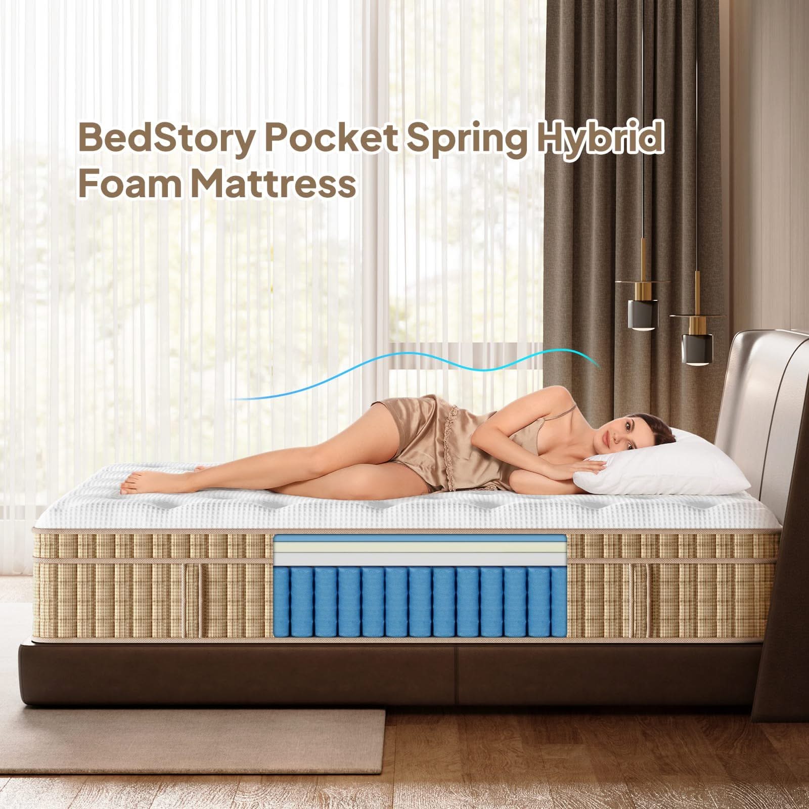12" Hybrid Mattress With Innersprings & Gel Memory Foam - Image 2