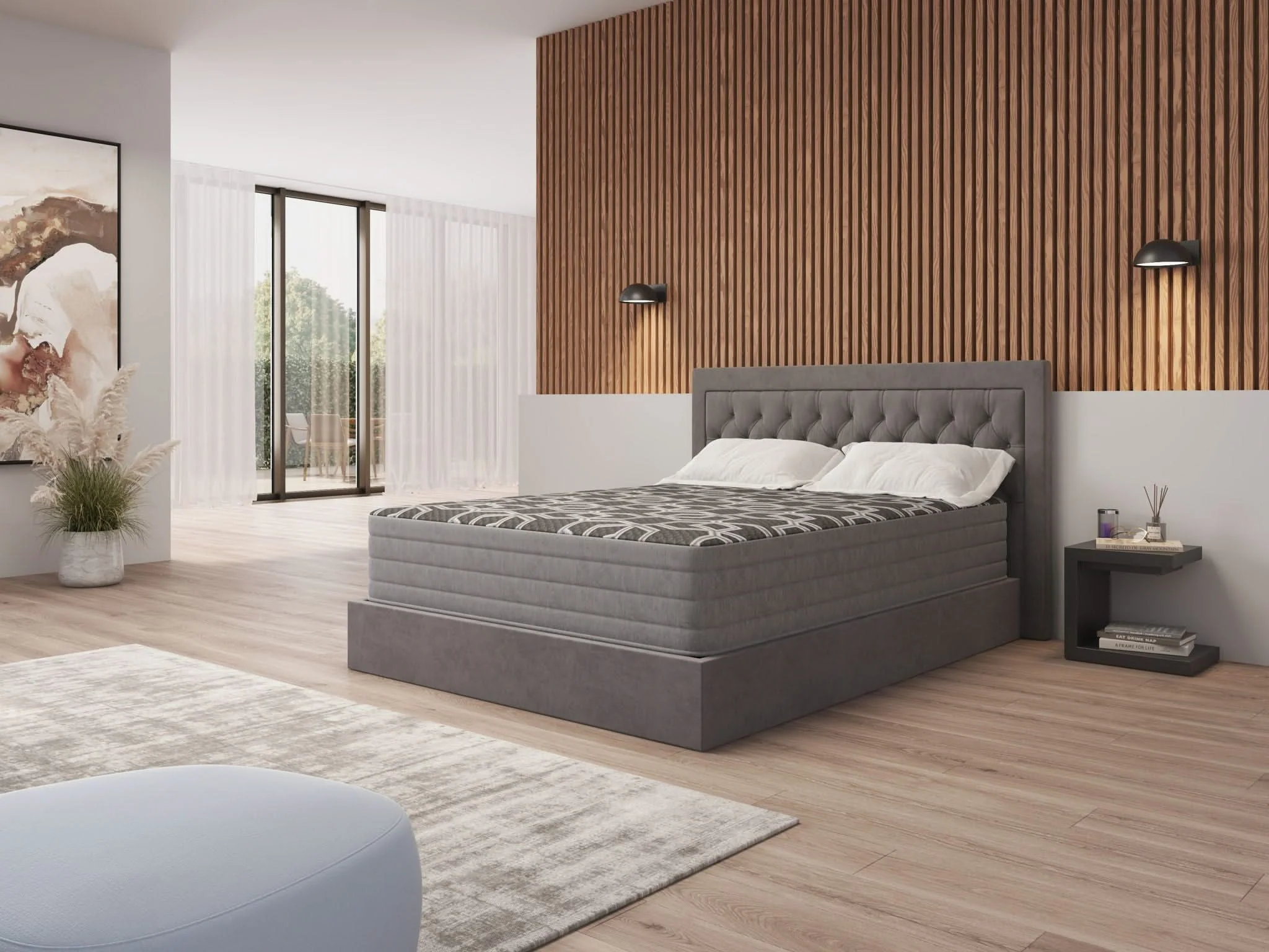 12" Smooth Top Foam, Medium Plush Mattress