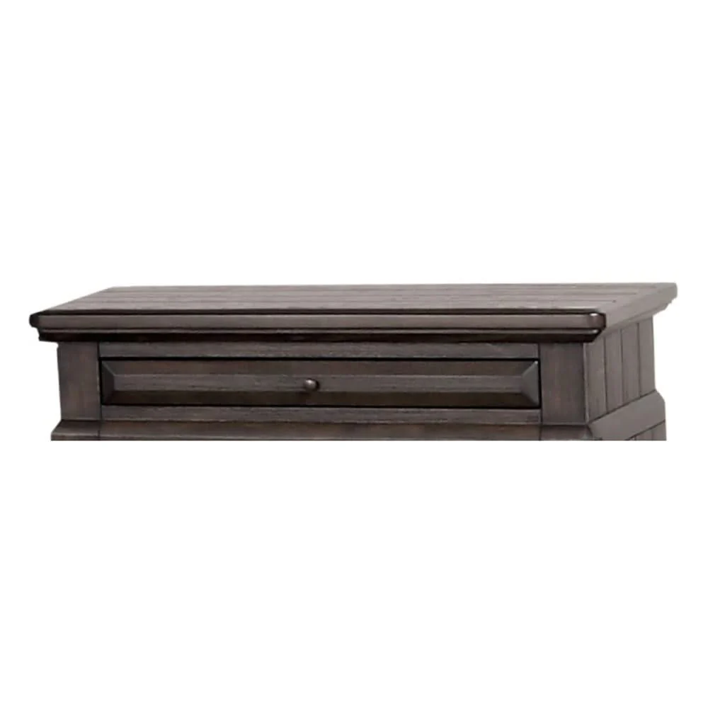 2 Drawer Nightstand Elegant Design - Mahogany - Image 4