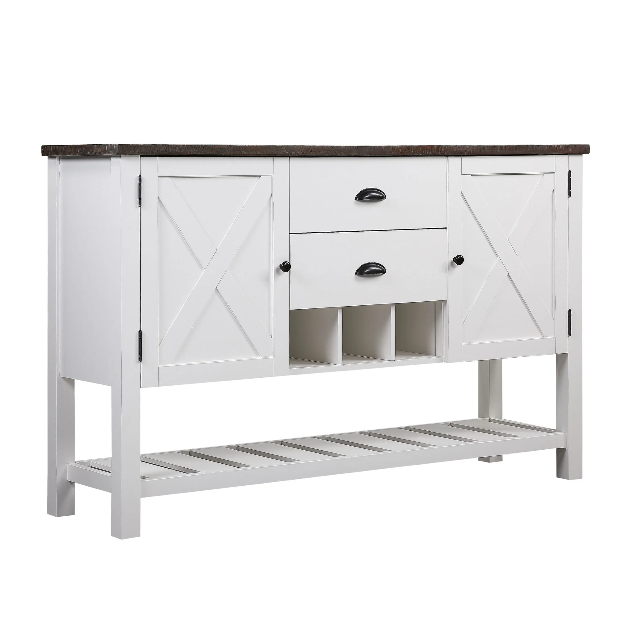 2 Drawer Server - Brown