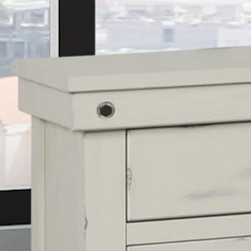 3 Drawer Elegant Nightstand - White - Image 3