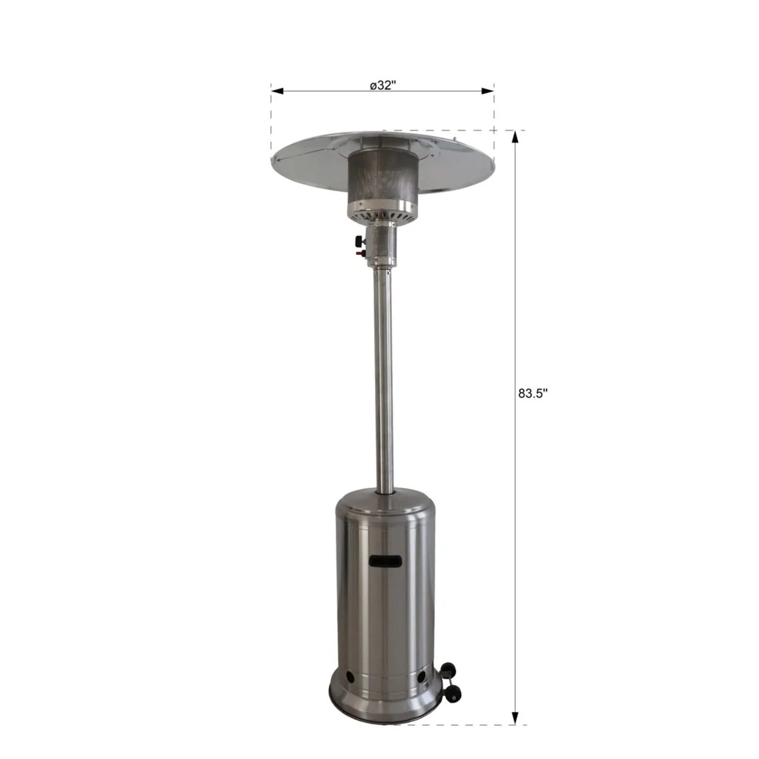 46, 000 Btu Standing Patio Heater - Image 4