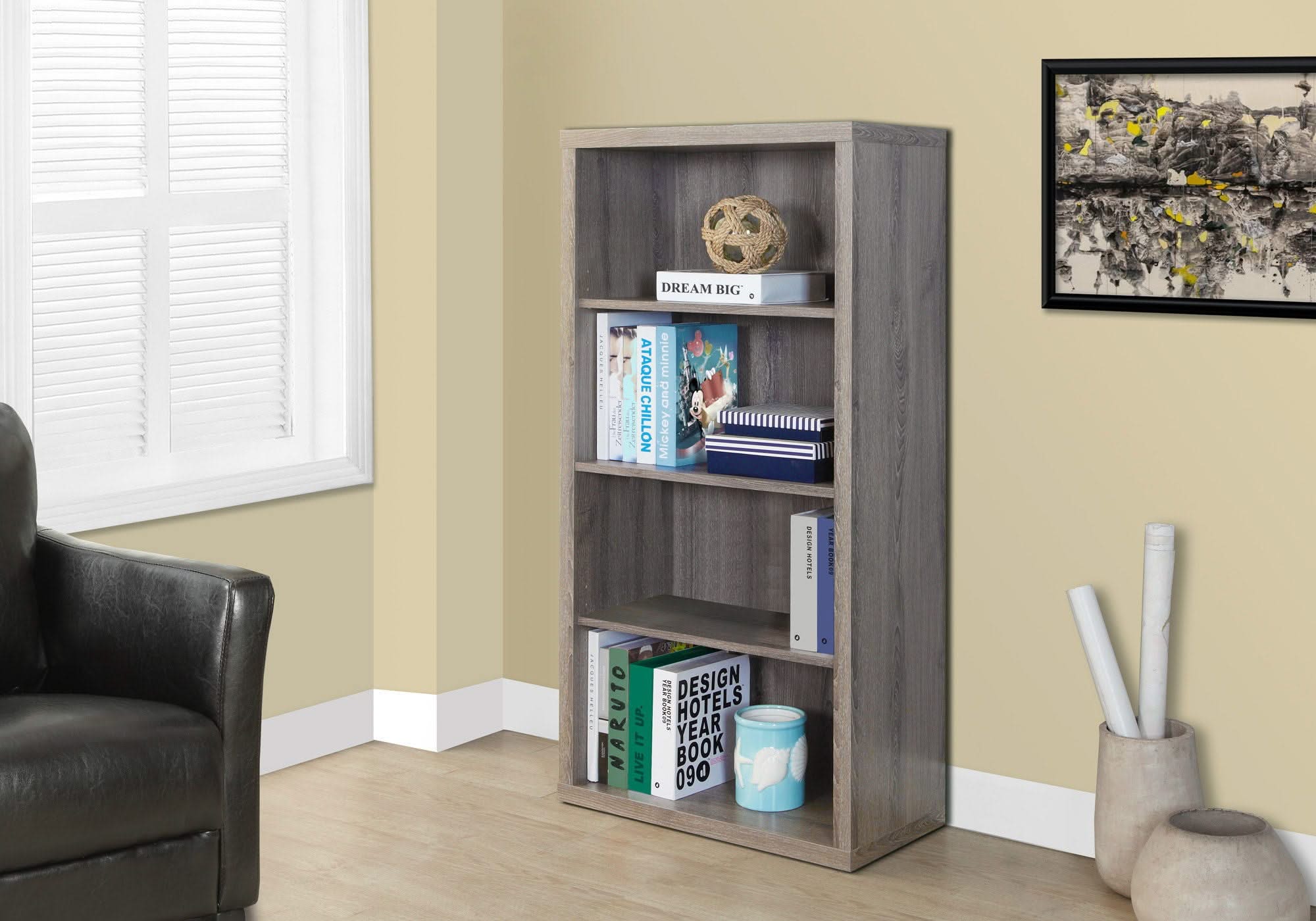 5 Tier For Office Bookshelf, Bookcase, Etagere, Contemporary & Modern - Image 20