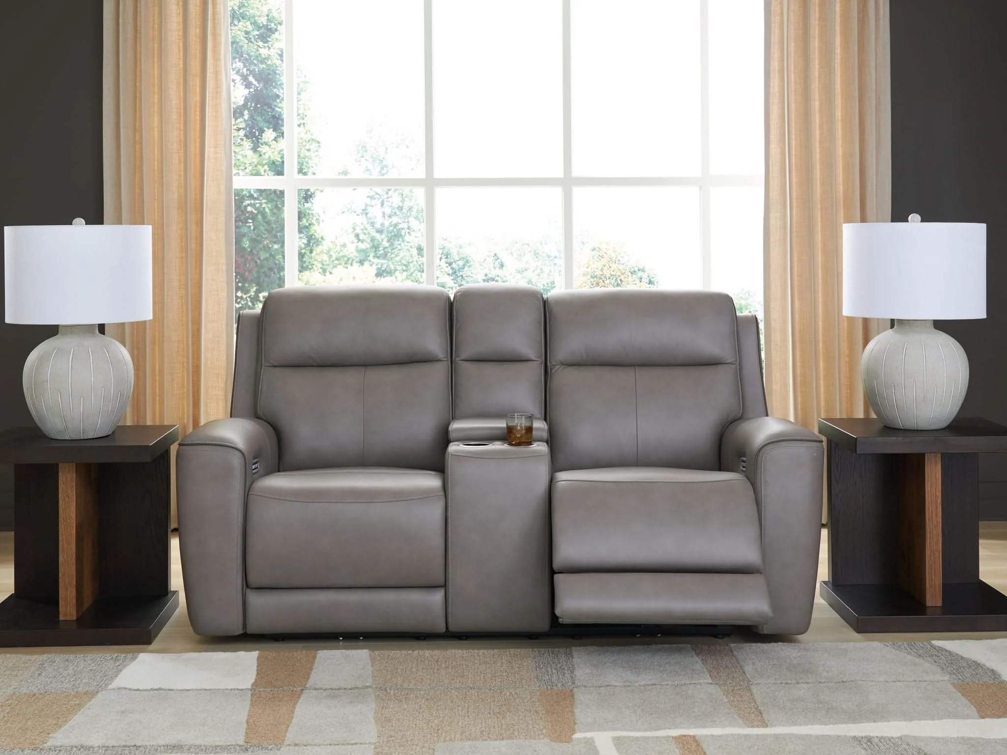 5Z-Comfort - Relaxation - Power Reclining Loveseat with Console / Adj Headrest - Image 6