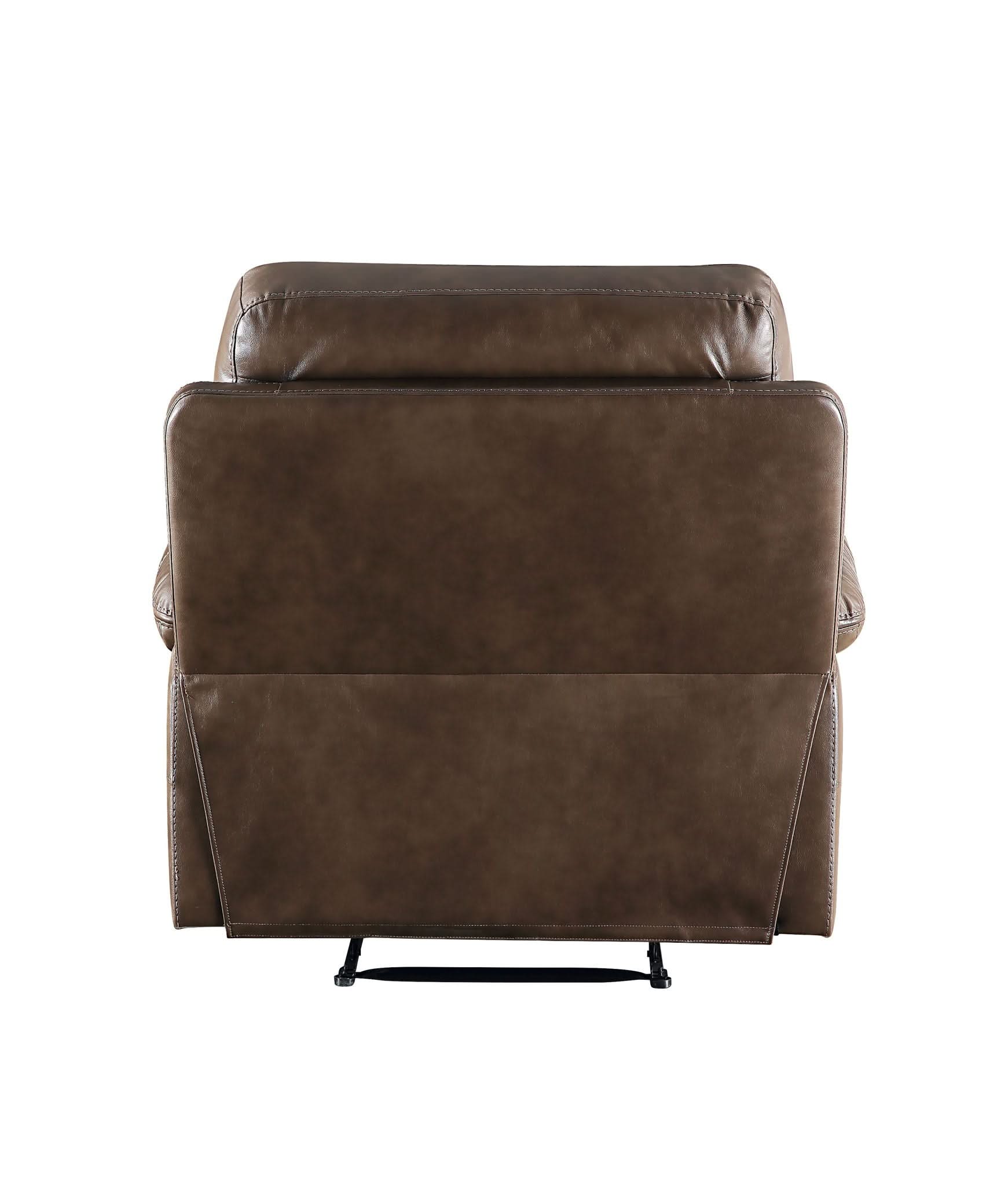 Aashi - Leather Gel Match Recliner Chair - Brown - Image 4