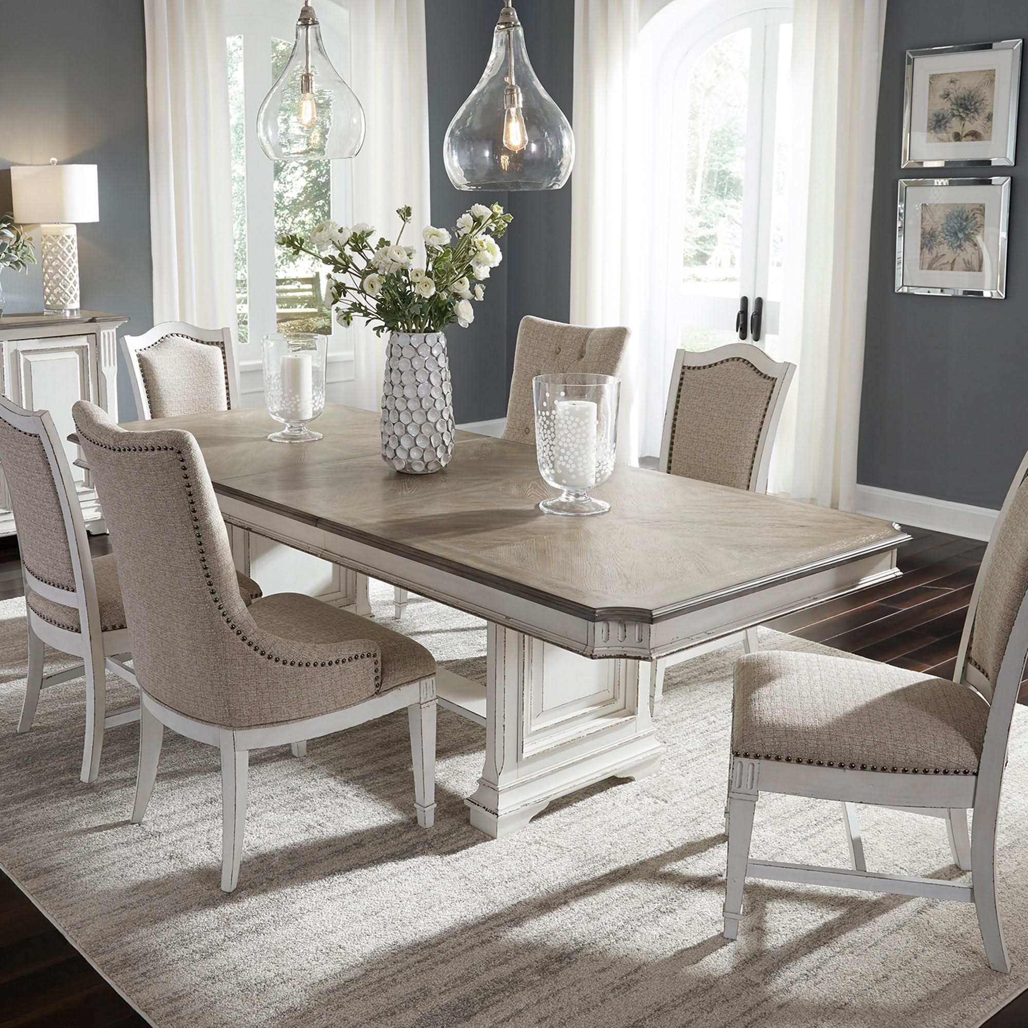 Abbey Park - Trestle Table Set - Image 2