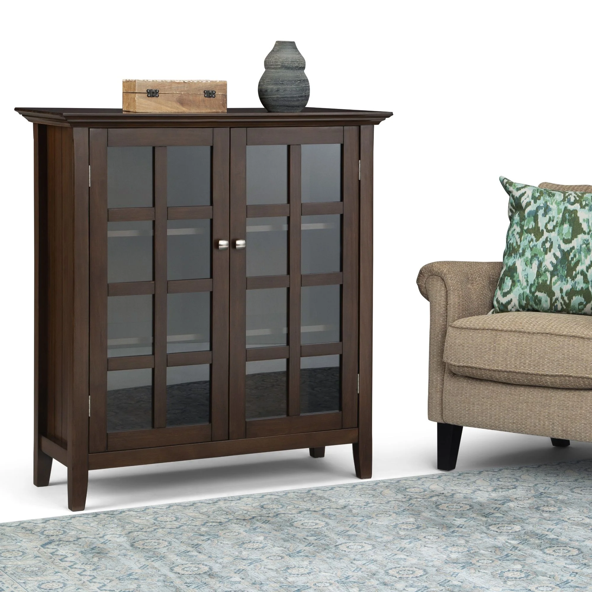 Acadian - Medium Storage Cabinet - Natural Aged Brown - Image 4
