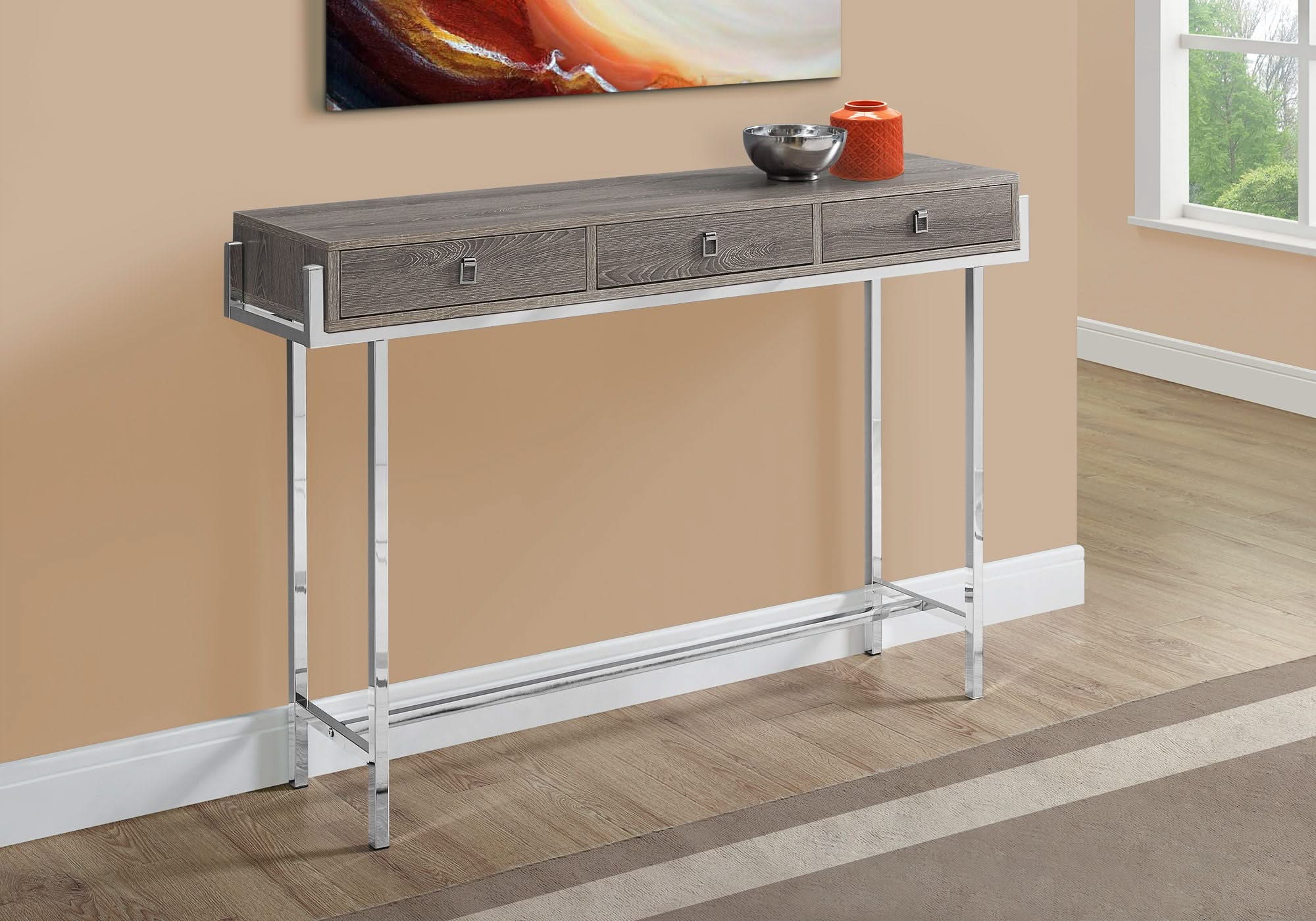 Accent Console Table For Entryway, Storage Drawer, Contemporary & Modern - Image 8