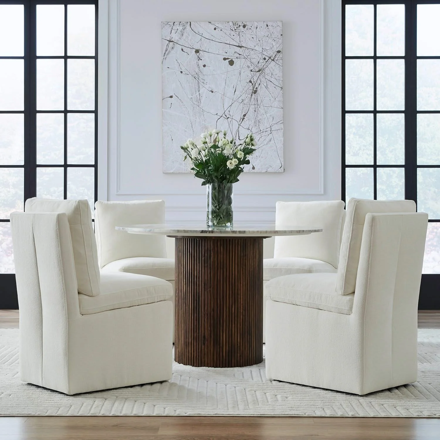 Accent Dining - Accent Dining Chair With Casters - Image 14