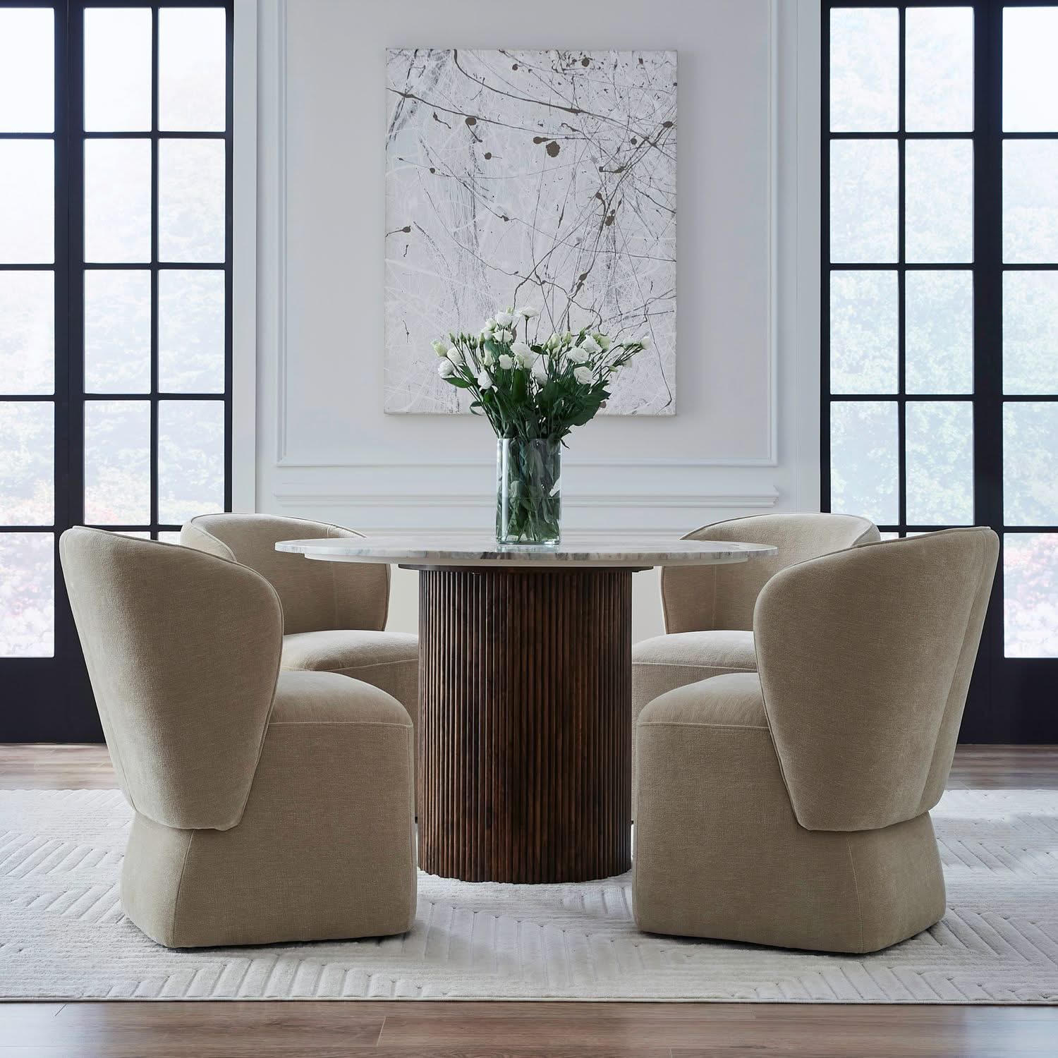 Accent Dining - Dining Chair With Casters - Image 10