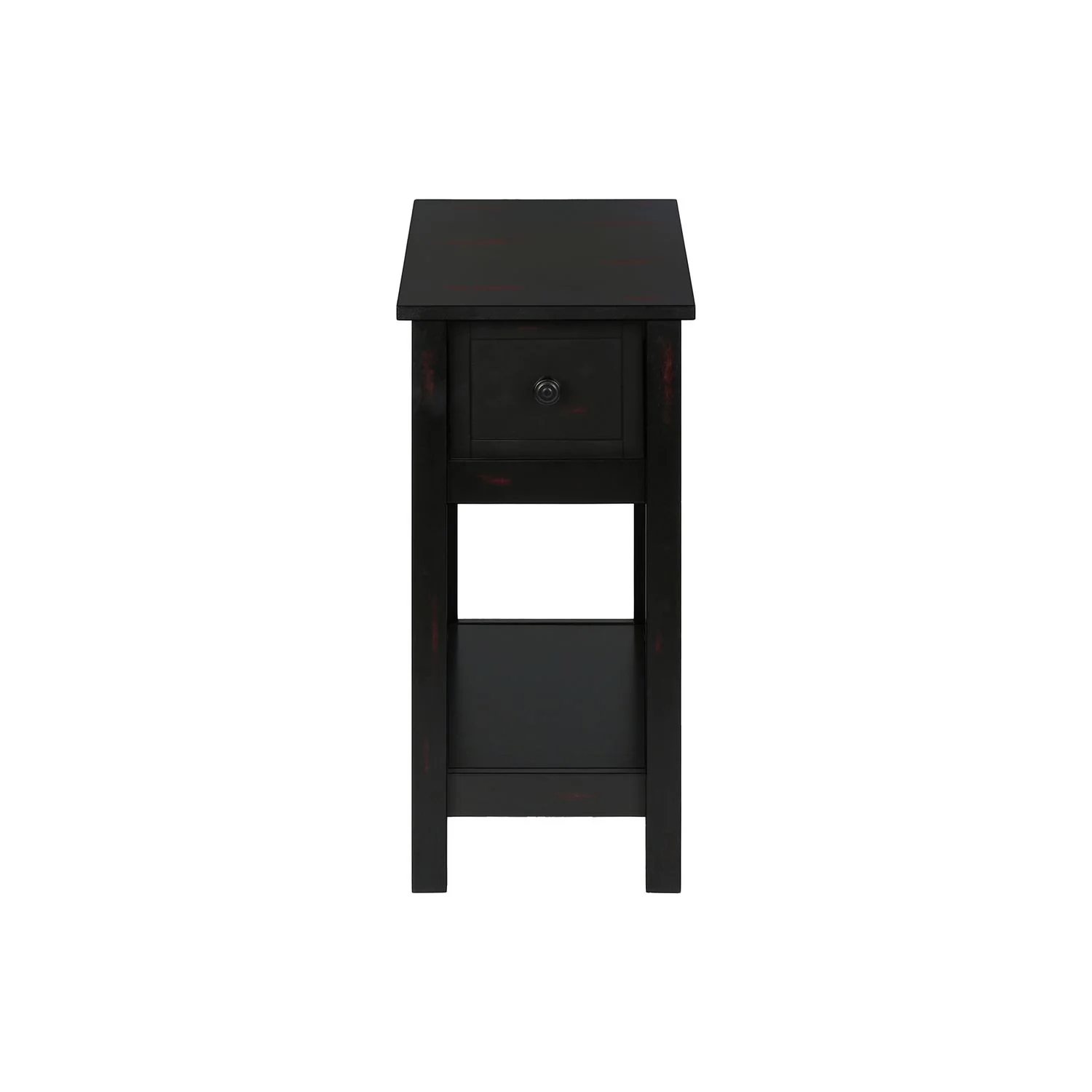 Accent End Table, 2 Tier, Narrow, Lamp, Storage Drawer, Charming Design - Image 5