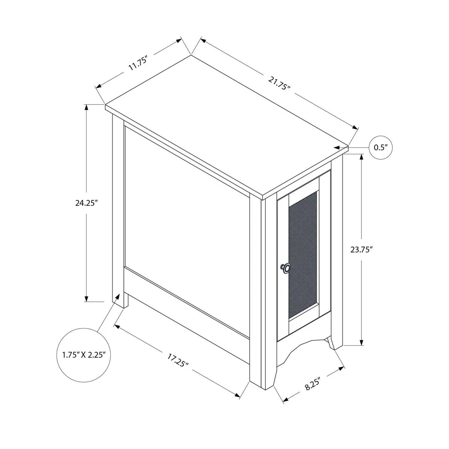 Accent End Table Transitional Versatile Design - Image 10
