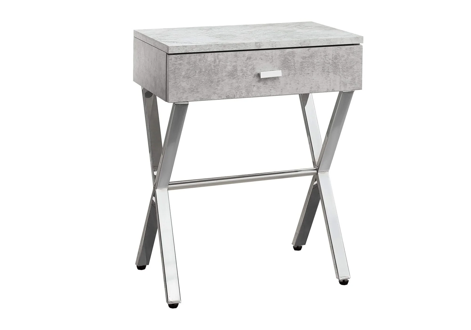 Accent Side X Table, Storage Drawer, Contemporary & Modern - Image 9