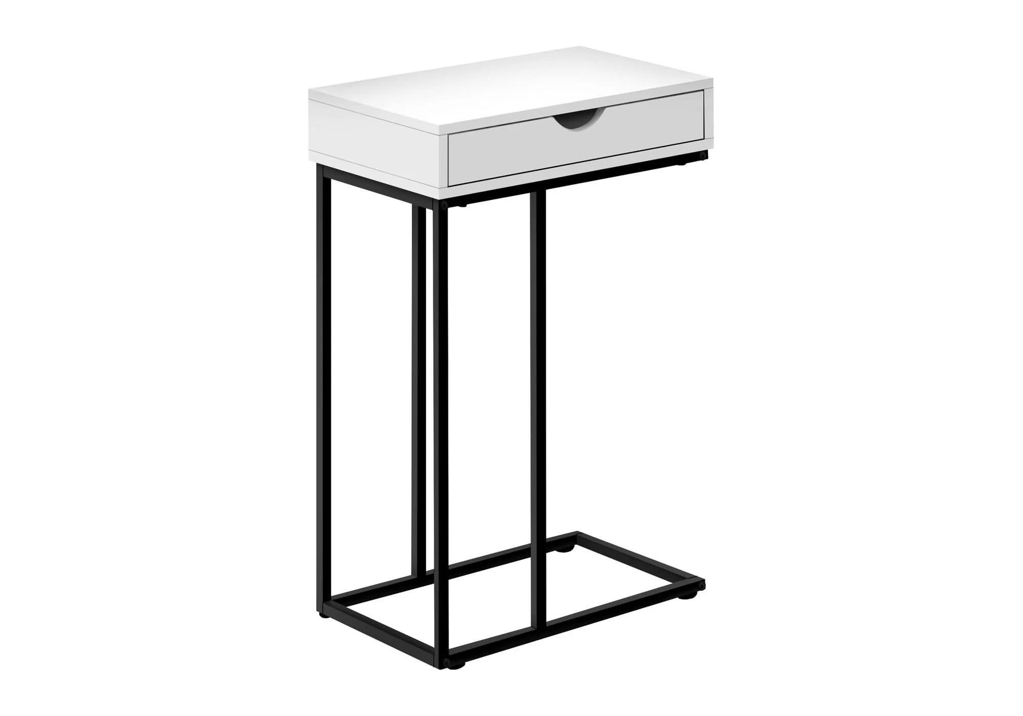 Accent Table, C - Shaped Contemporary & Modern Versatile Design - Image 7