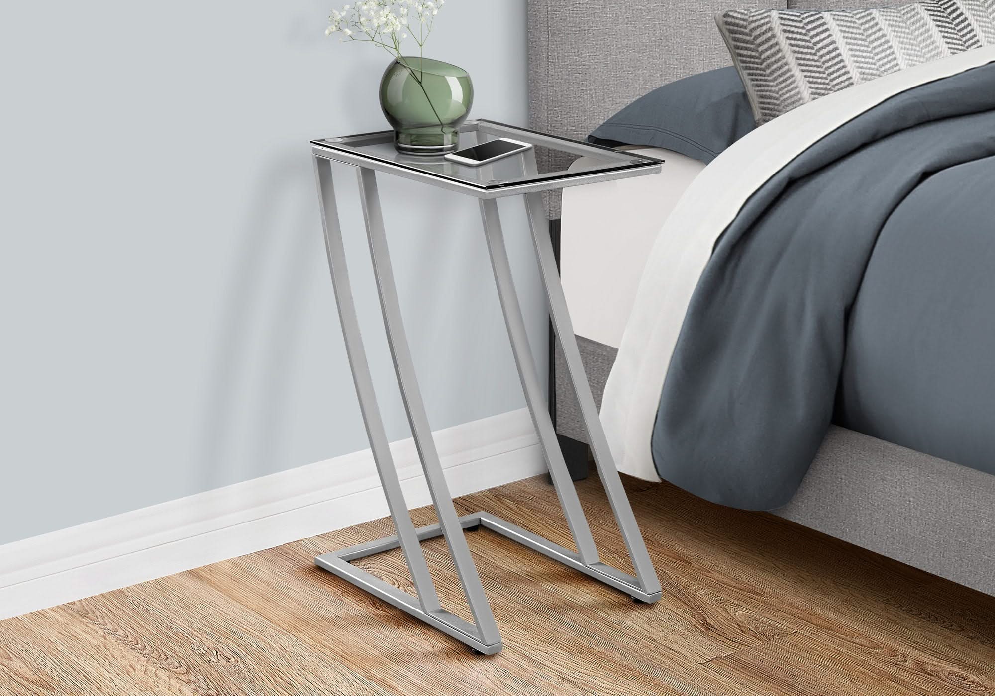 Accent Table, C - Shaped, Sturdy Construction, Contemporary & Modern - Image 6