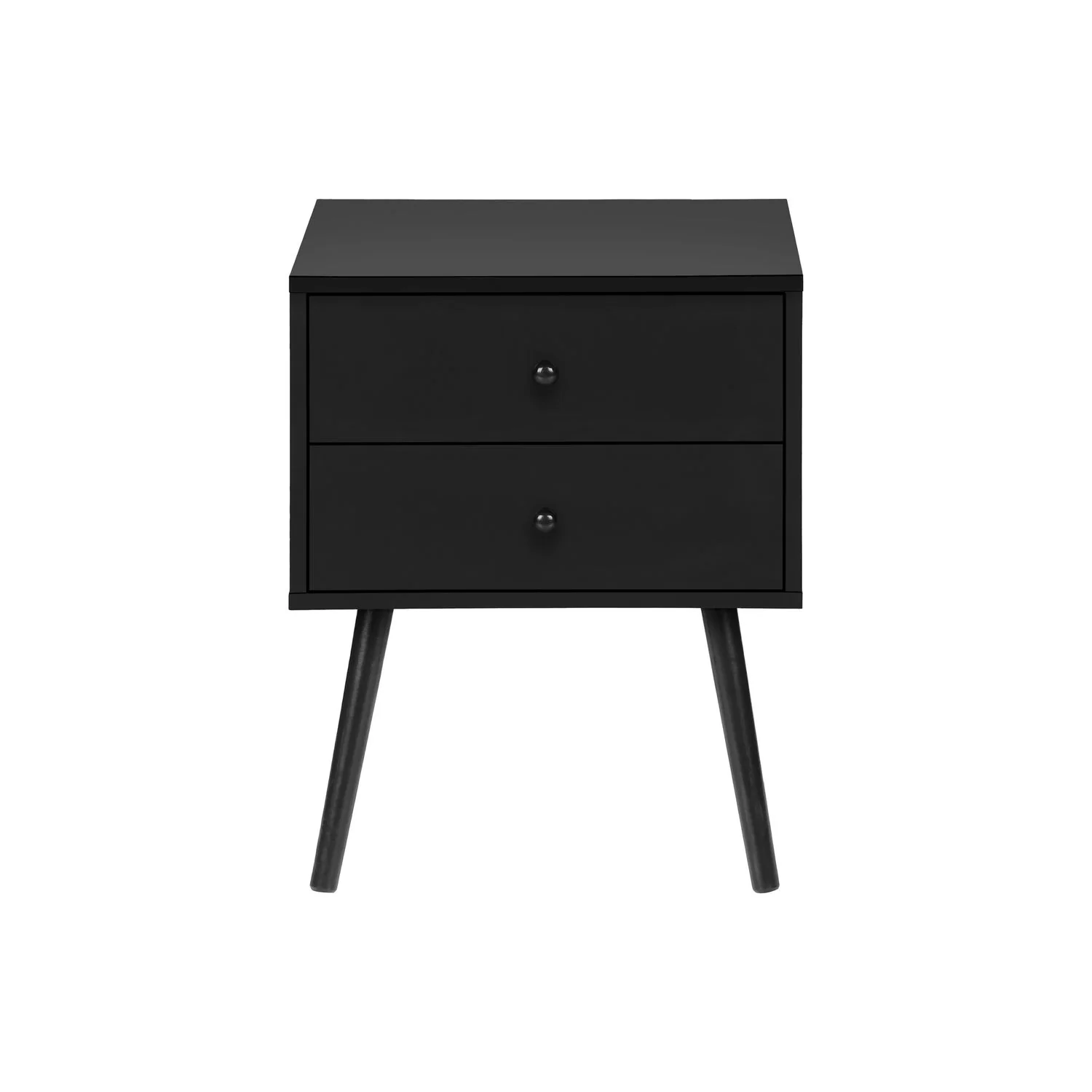Accent Table & Storage Drawers - Black - Image 4