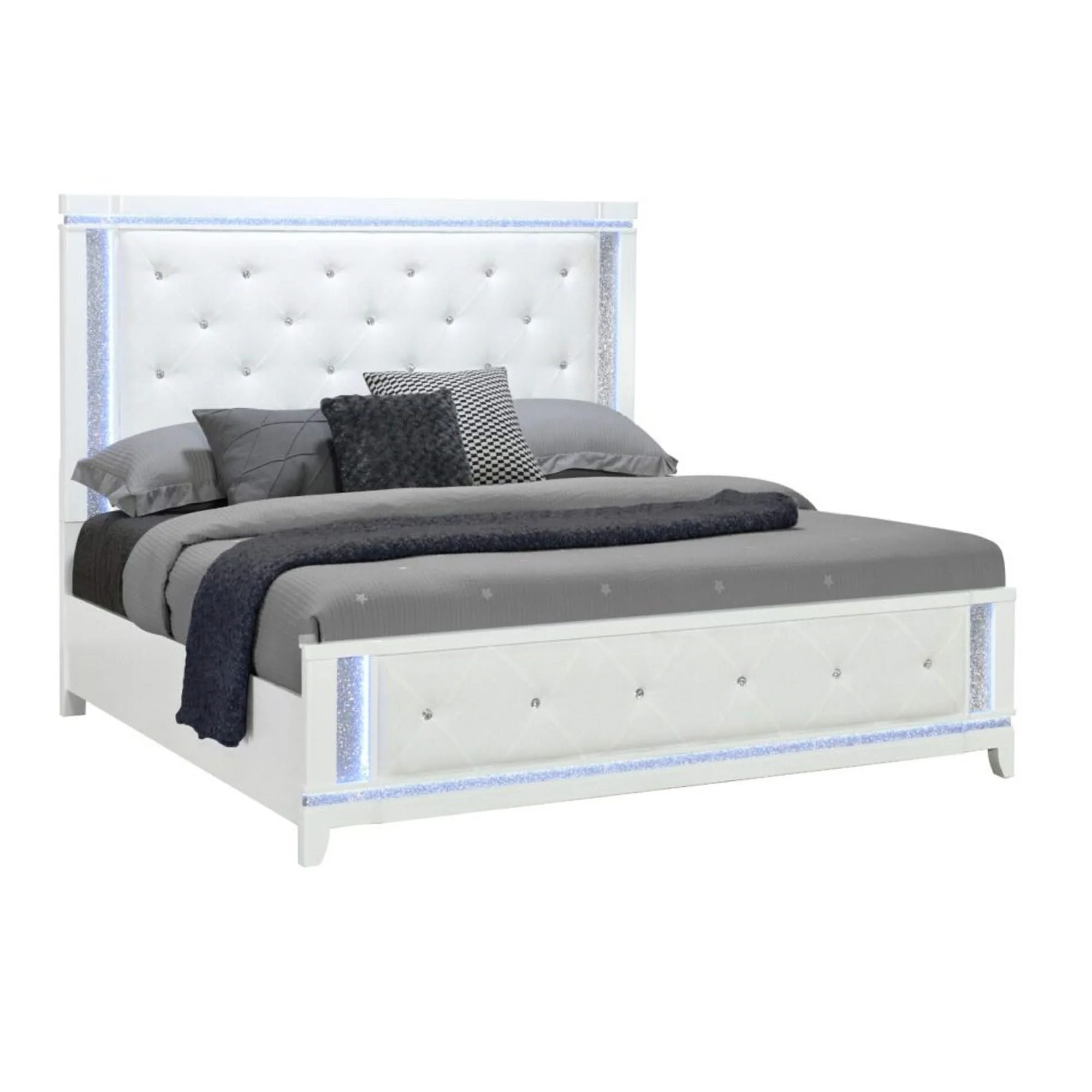 Adalid - Contemporary Bed With LED Lights - Image 3