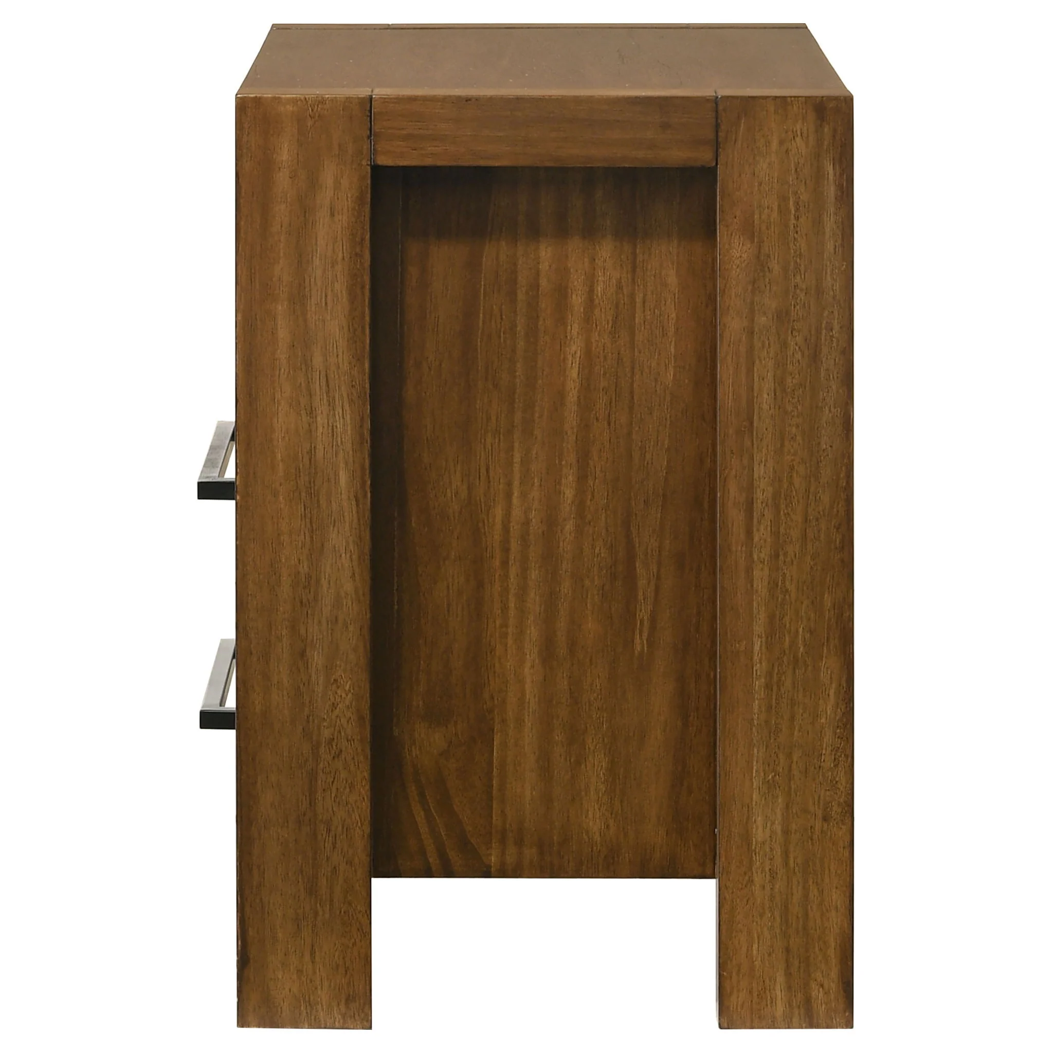 Adderley 2-drawer Nightstand Bedside Table Warm Brown - Image 4