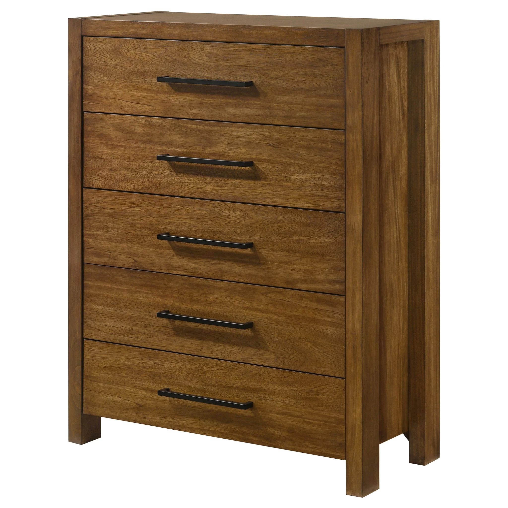 Adderley 5-drawer Bedroom Chest of Drawers Warm Brown - Image 2
