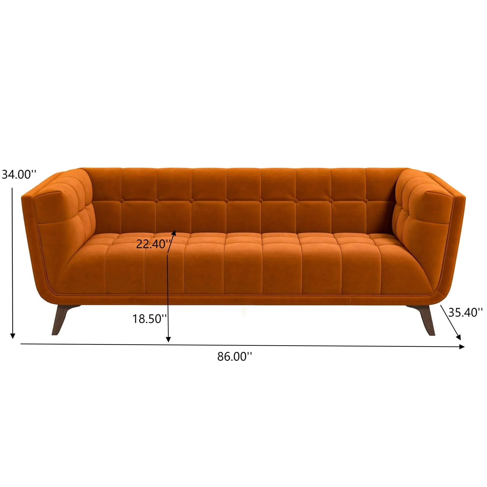 Addison - Mid-Century Modern Design Tufted Sofa - Image 6