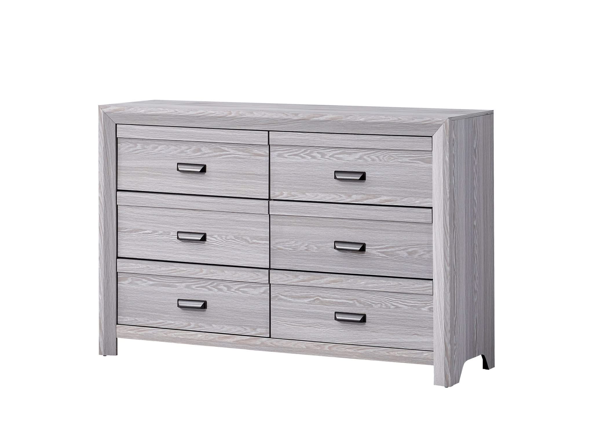 Adelaide - Twin 4 Piece Upholstered Bedroom Set - Drift Wood - Image 3