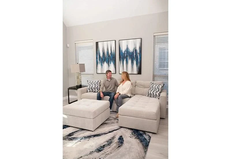 Aden Cement Cream Contemporary 3 PC Modular Sectional with Chaise - Image 4