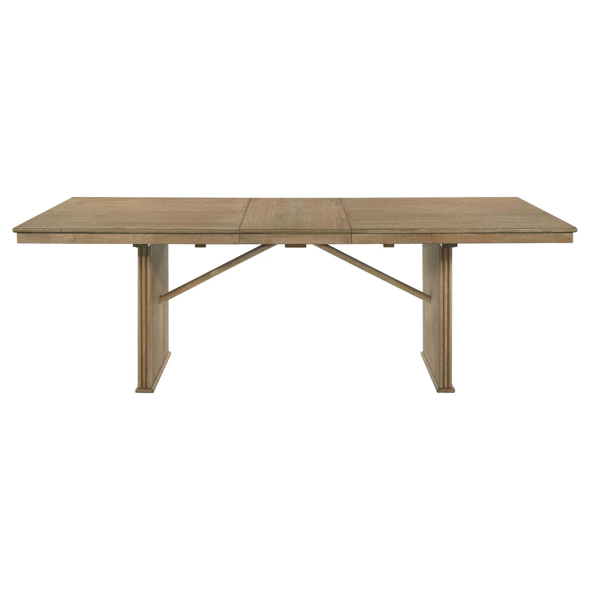 Adina 10-piece Extension Dining Set Distressed Light Brown - Image 3