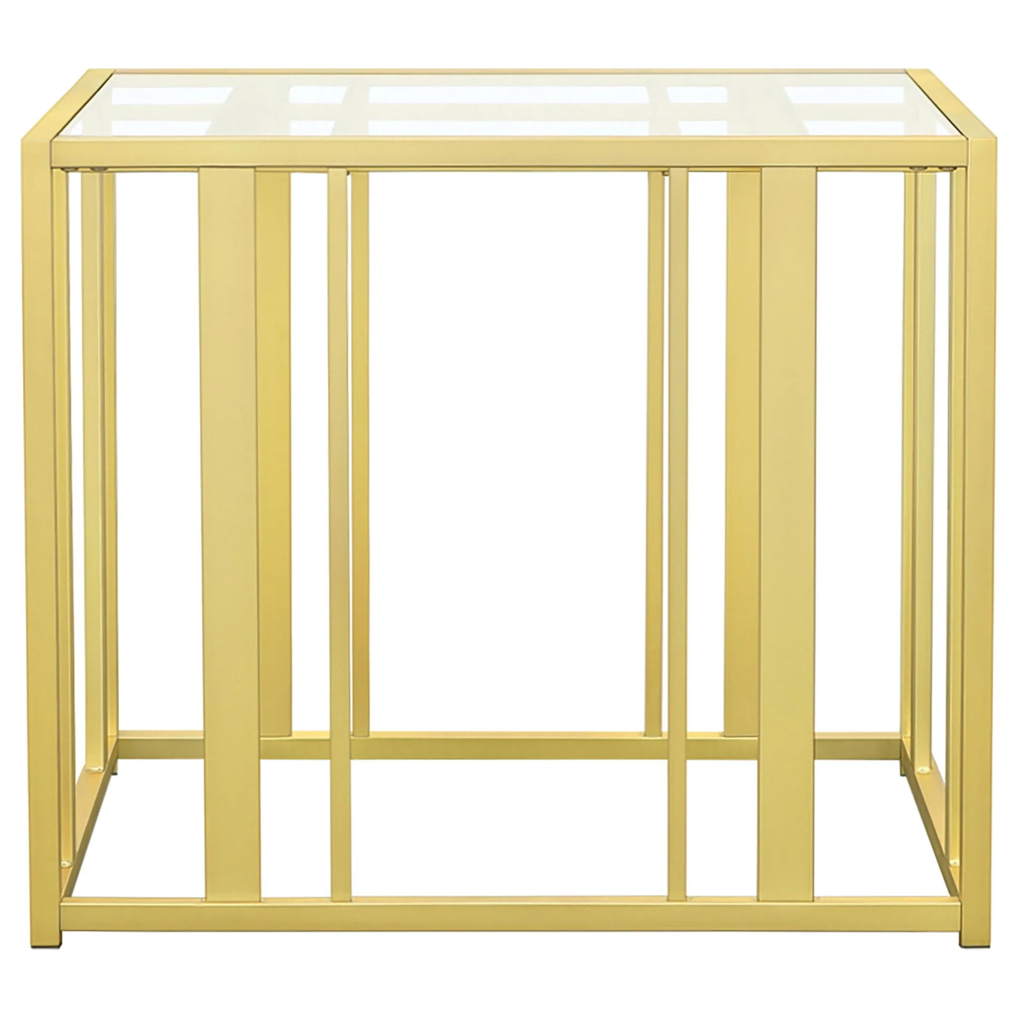 Adri 2-piece Coffee and End Table Set Matte Brass - Image 4