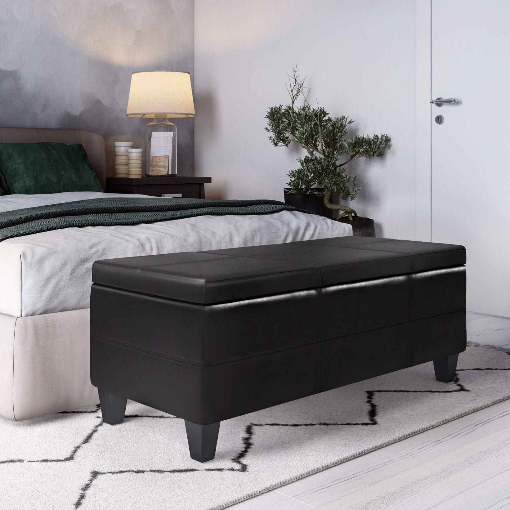 Afton - Large Storage Ottoman Bench - Image 3
