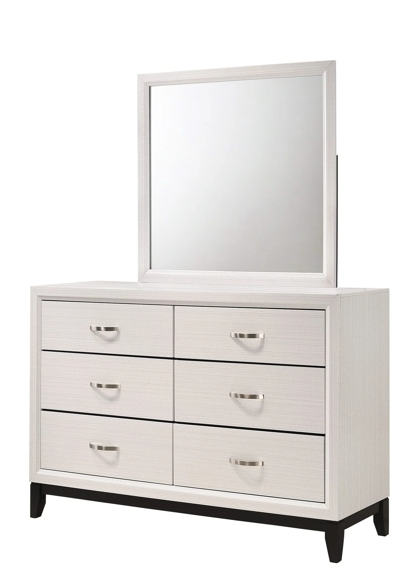 Akerson - Dresser & Mirror - White