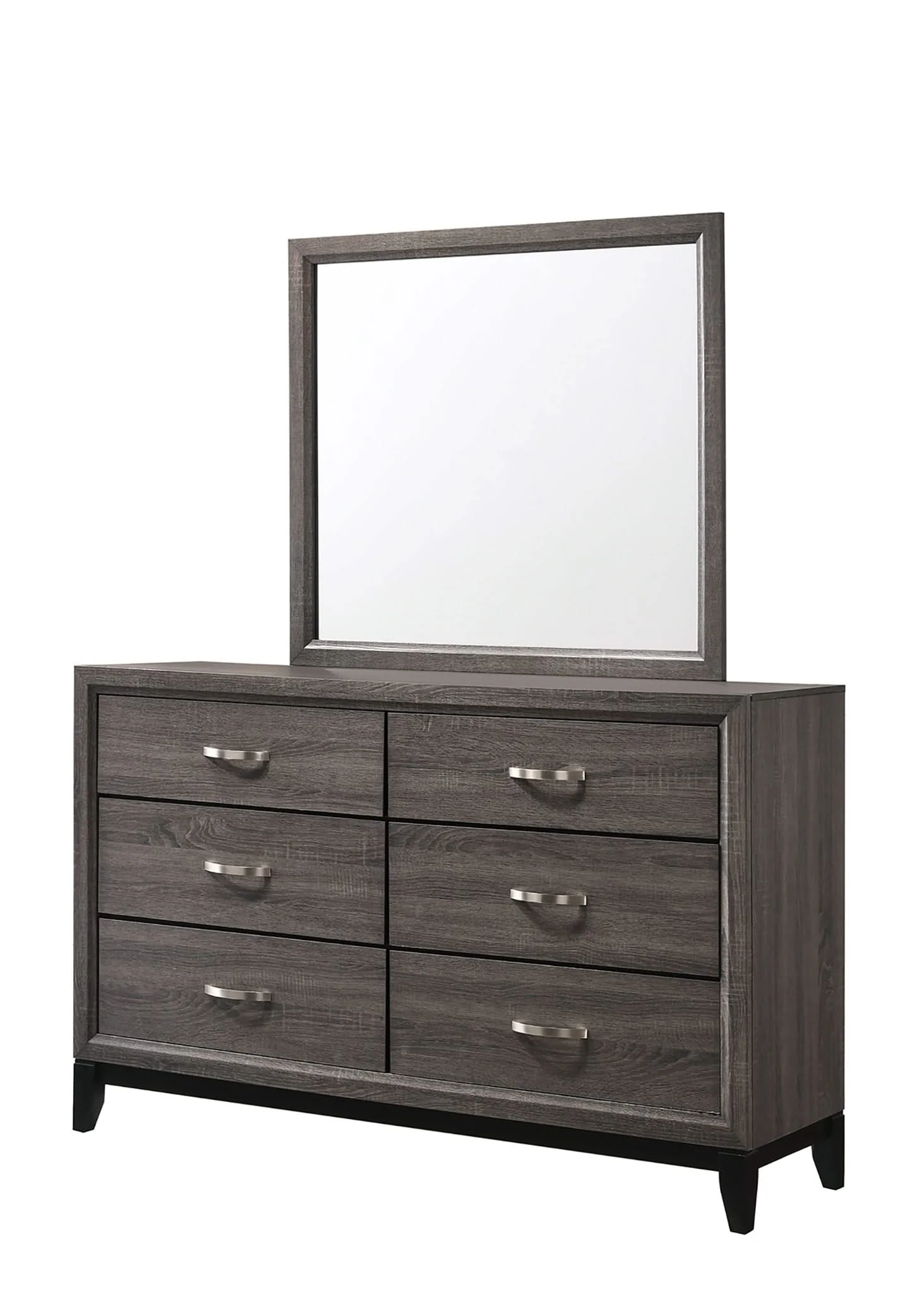 Akerson - King 4 Piece Bedroom Set - Gray - Image 3