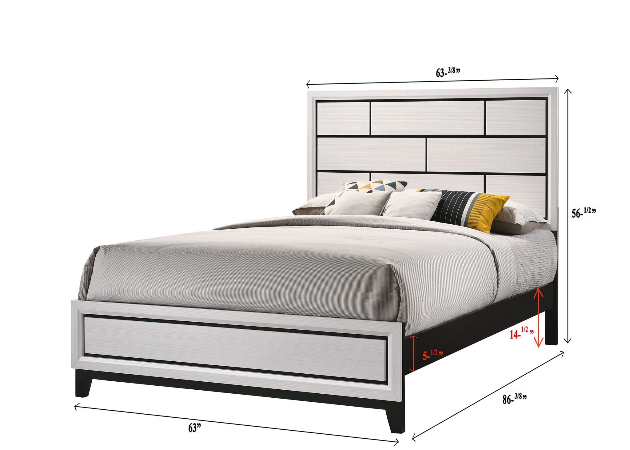 Akerson - Queen Bed - White - Image 2