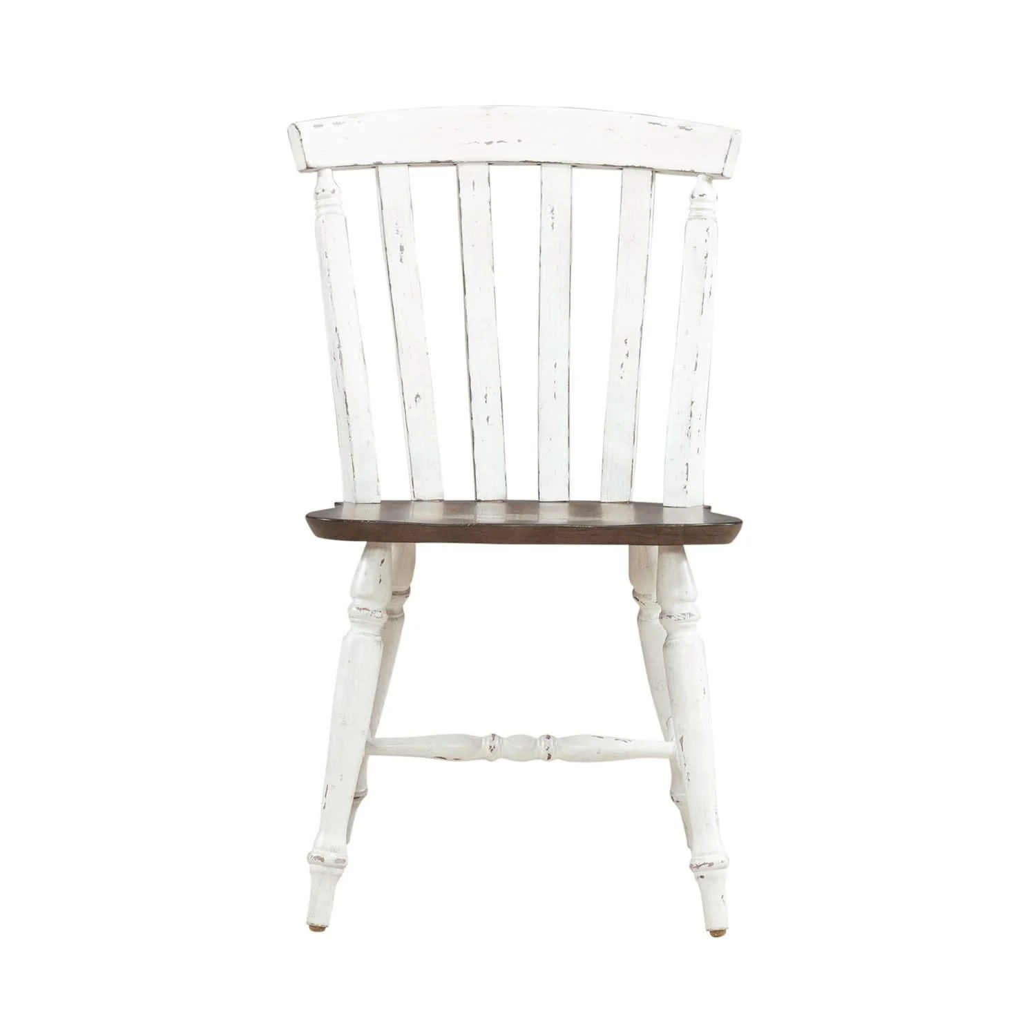 Al Fresco - Slat Back Side Chair - Graphite & Whitestone - Image 2