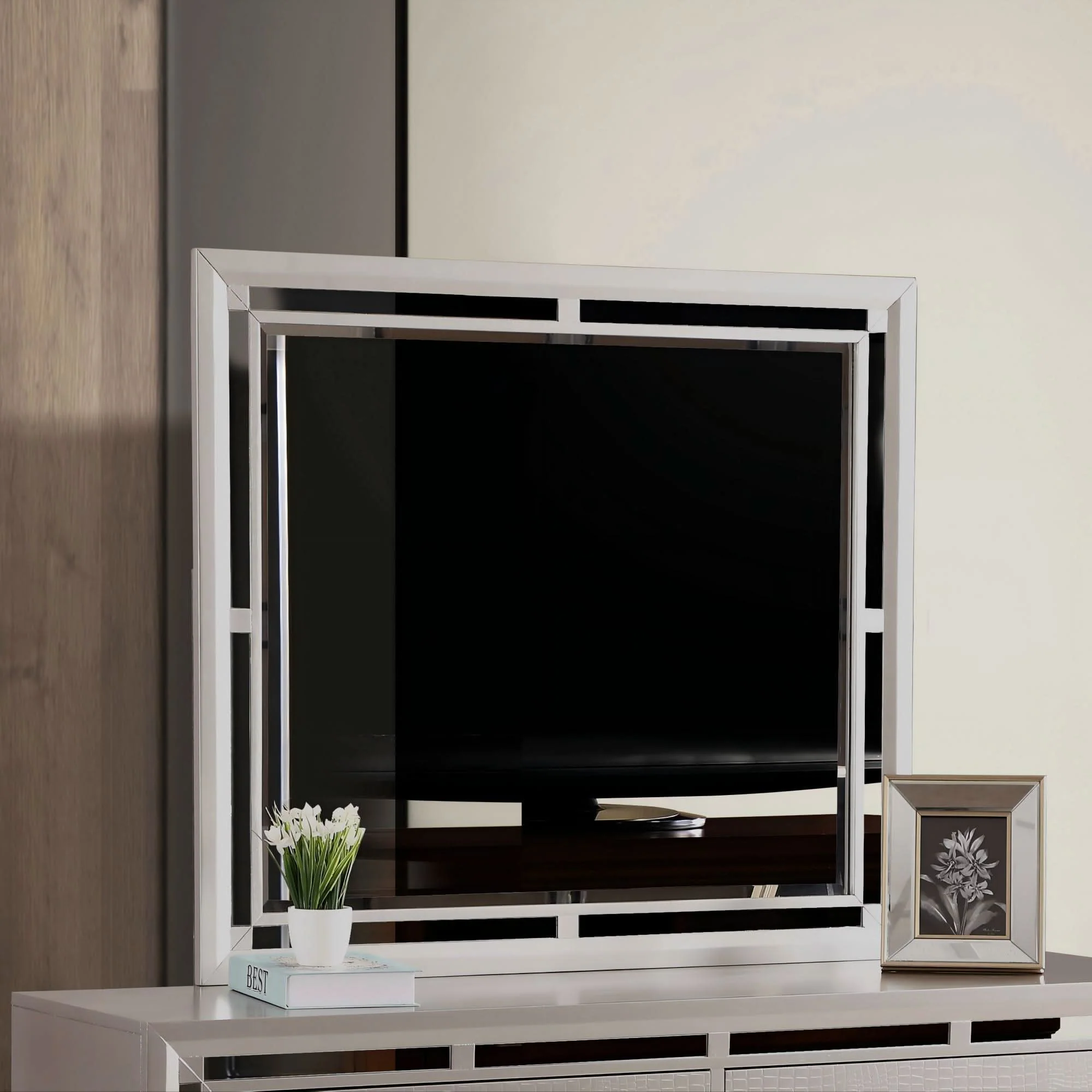 Alana - Mirror - Silver Champagne - Image 4