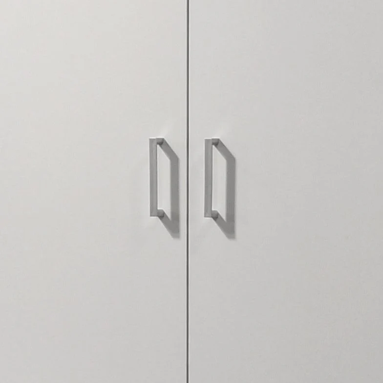 Alara - Height Simplistic Double Door Storage Cabinet - White - Image 2