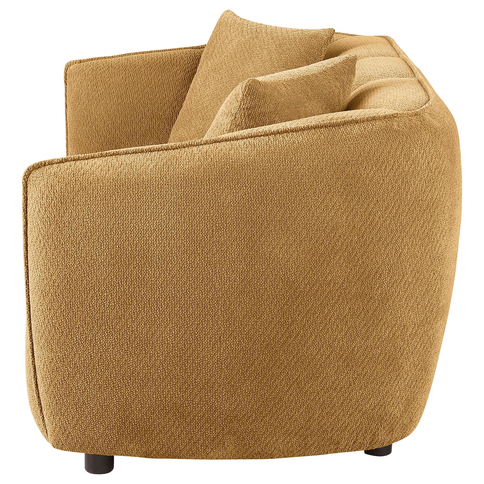 Aleisha Chenille Upholstered Loveseat Mustard Yellow - Image 2