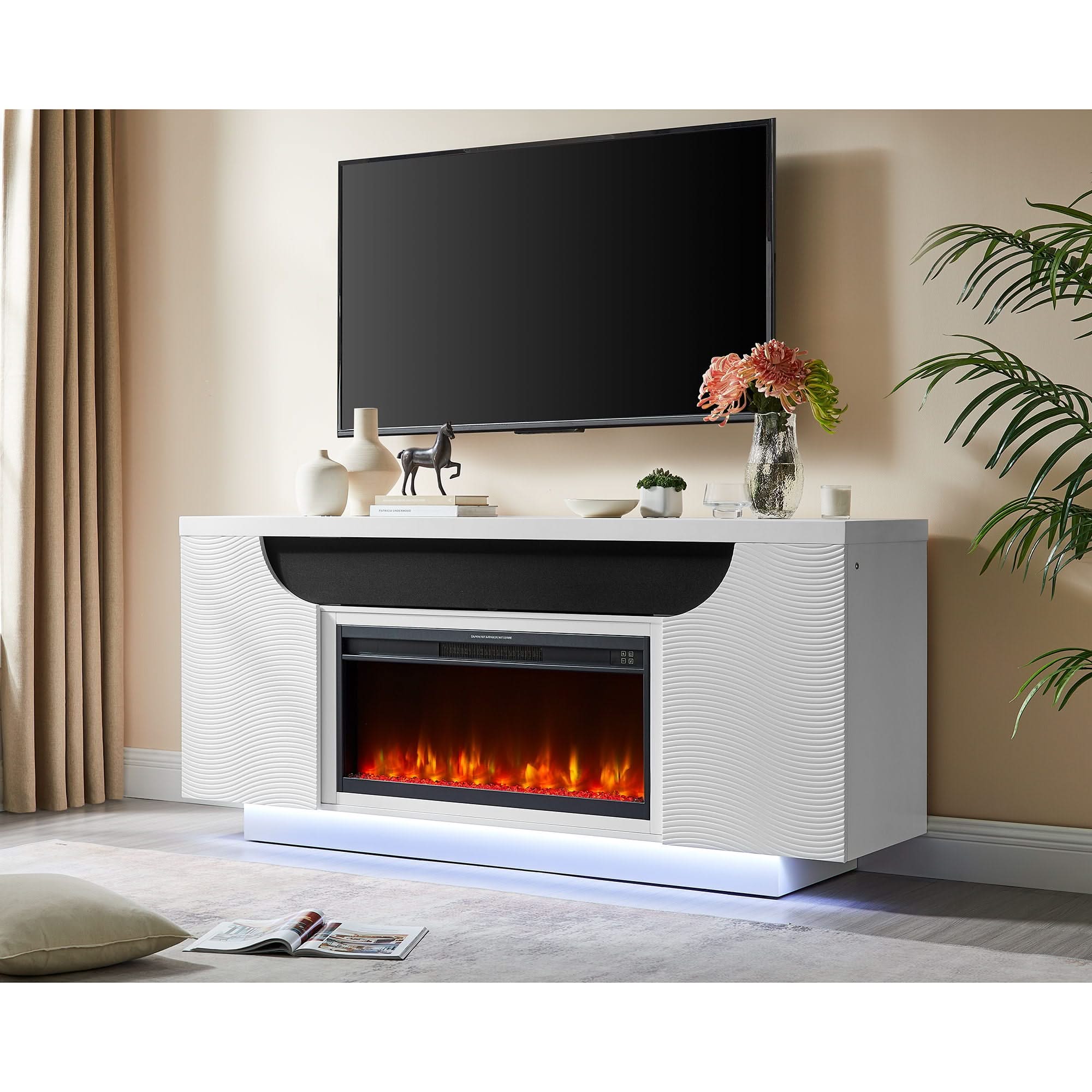 Alessia - Electric Fireplace With Multi Color LED And Flame Settings - Image 6
