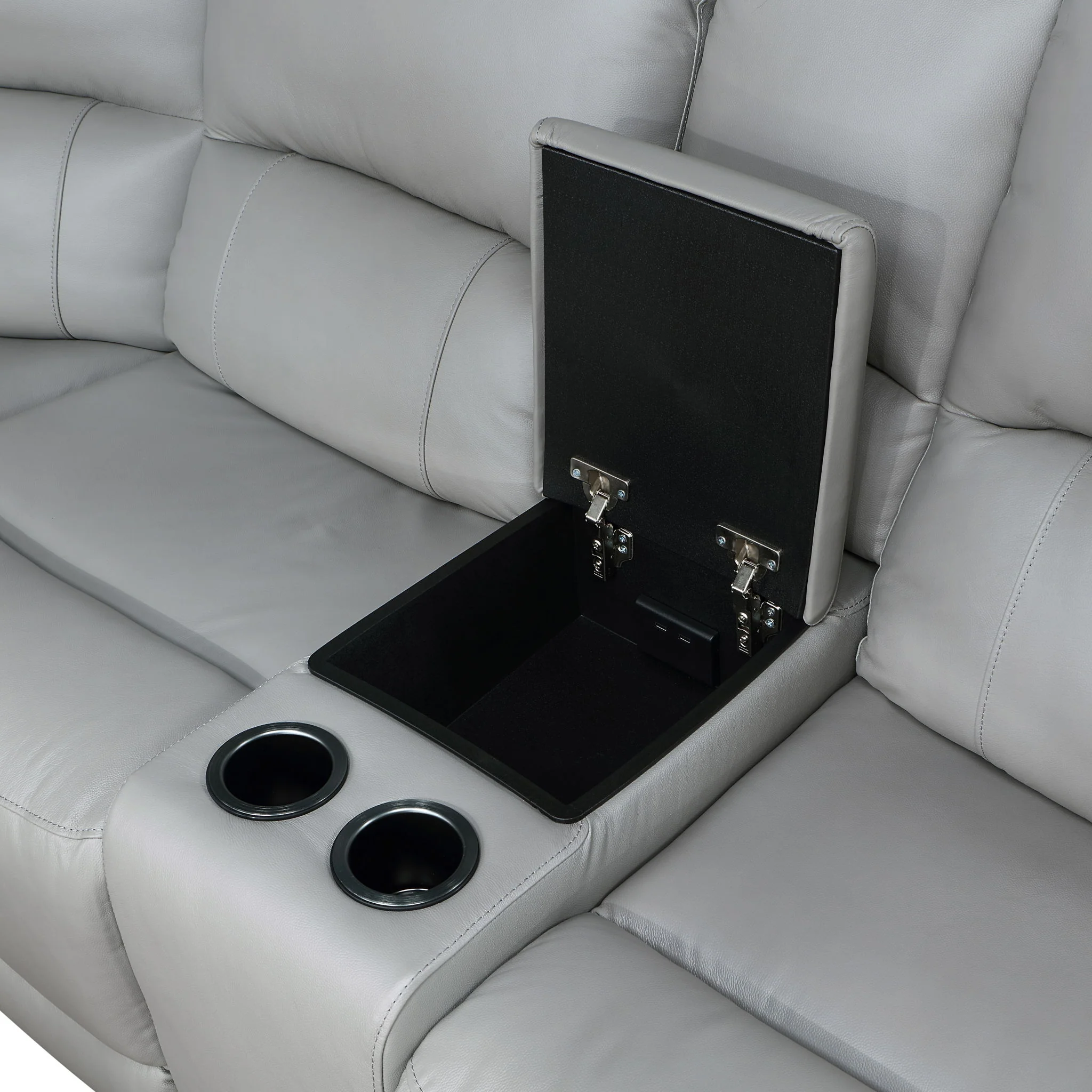 Alexandria - Leather Power Sectional - Image 5