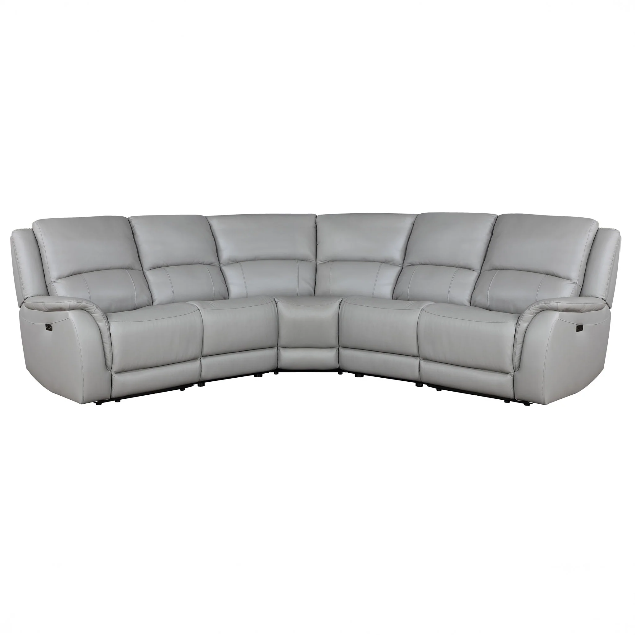Alexandria - Leather Power Sectional - Image 6