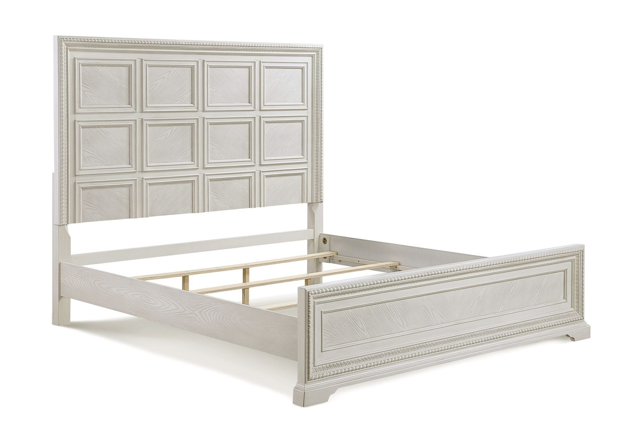 Alexandria - Queen 5 Piece Panel Bedroom Set - White - Image 4