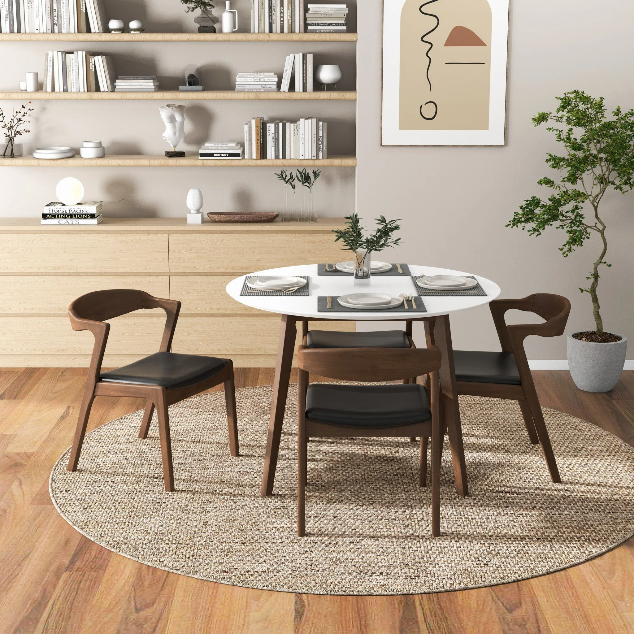 Alina - Dining Table And 4 Side Chairs - White - Image 3