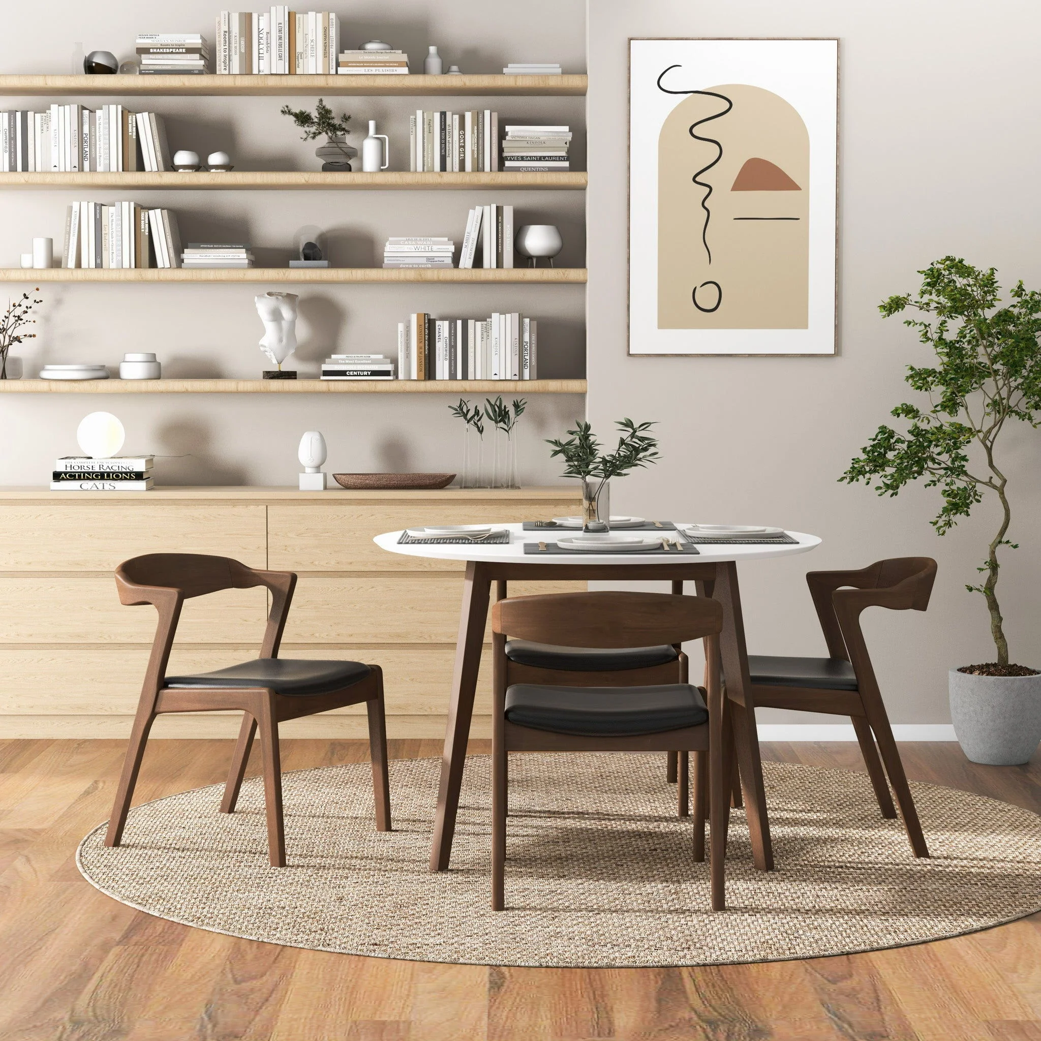 Alina - Dining Table And 4 Side Chairs - White - Image 4