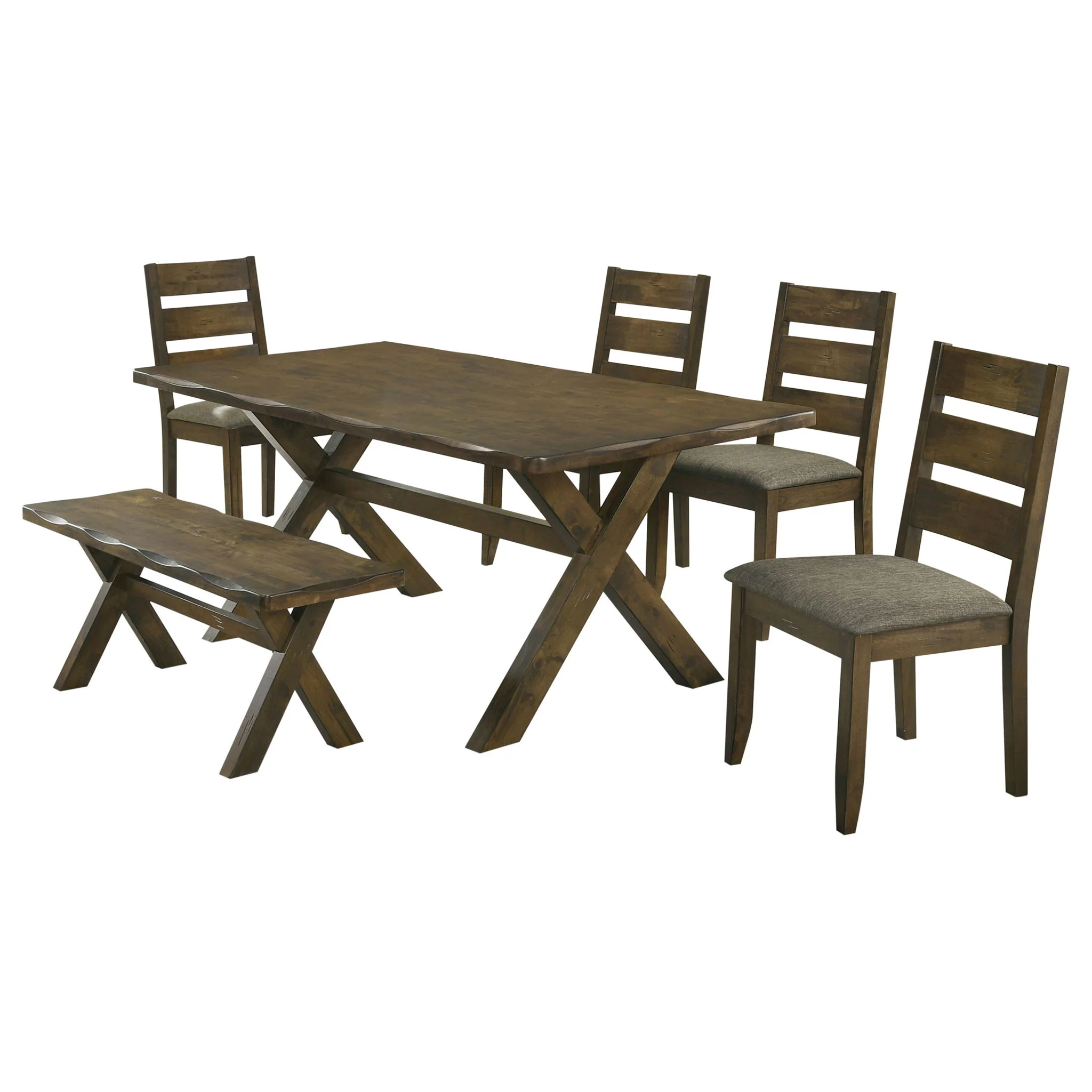Alston 6-piece Rectangular Dining Table Set Knotty Nutmeg - Image 2