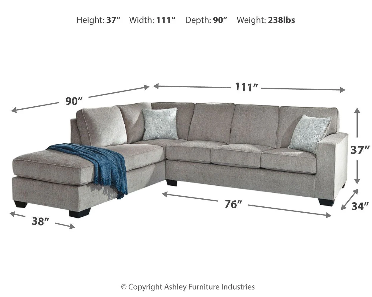 Altari - Sectional With Chaise - Image 6