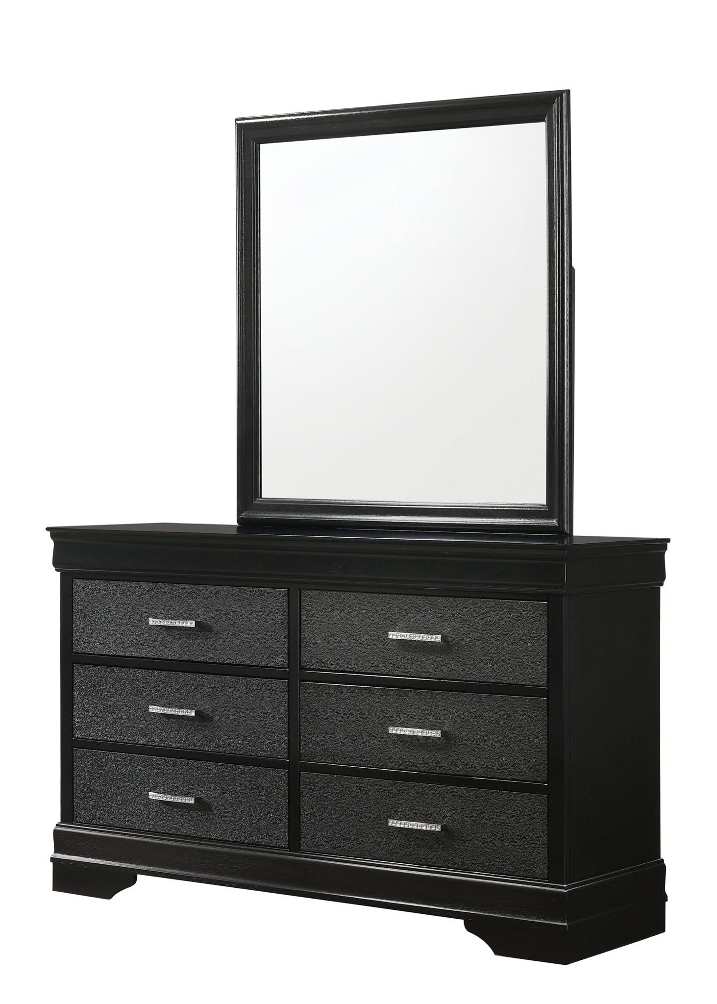 Amalia - King 4 Piece Bedroom Set - Black - Image 2