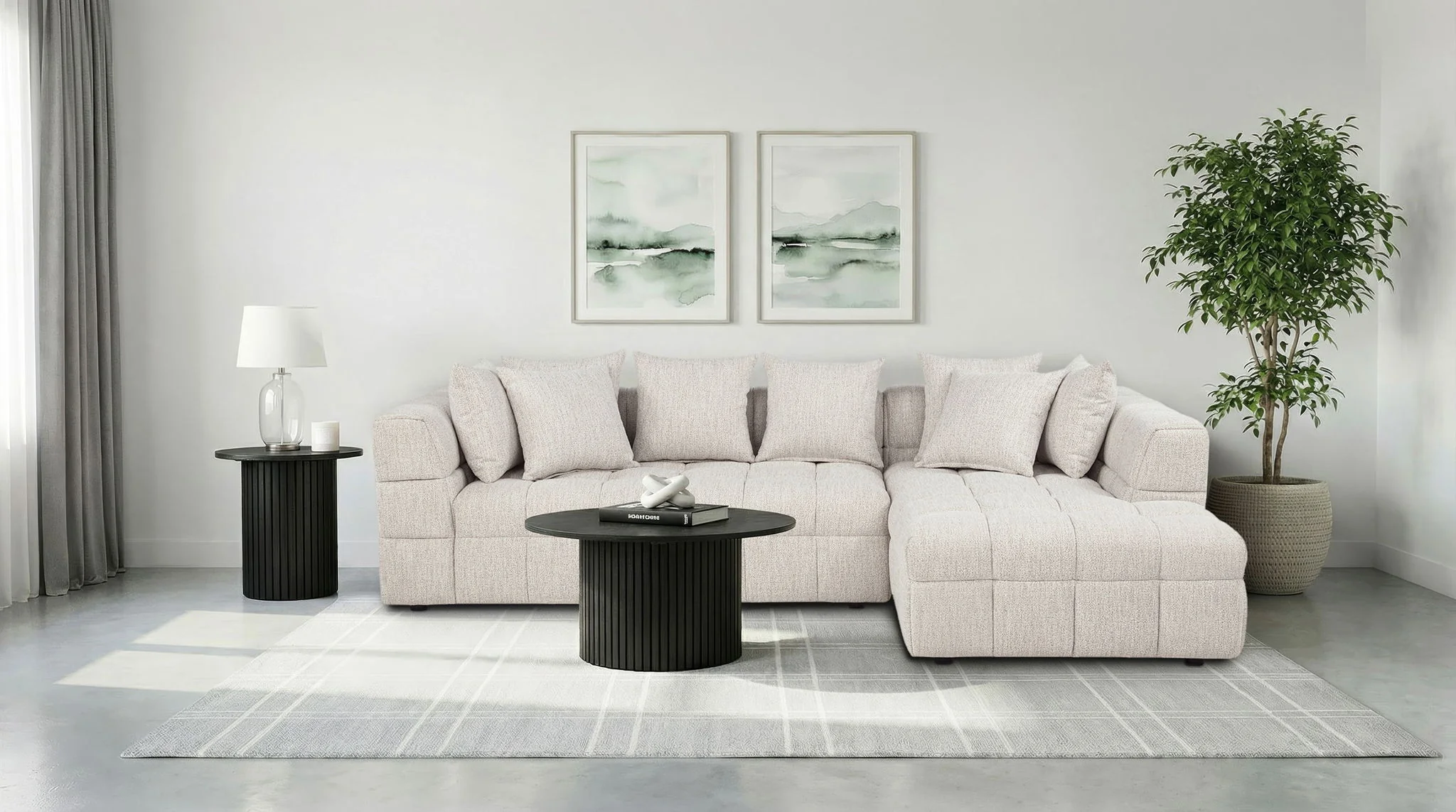 Amara 2-Piece Upholstered Sectional Sofa - Image 3