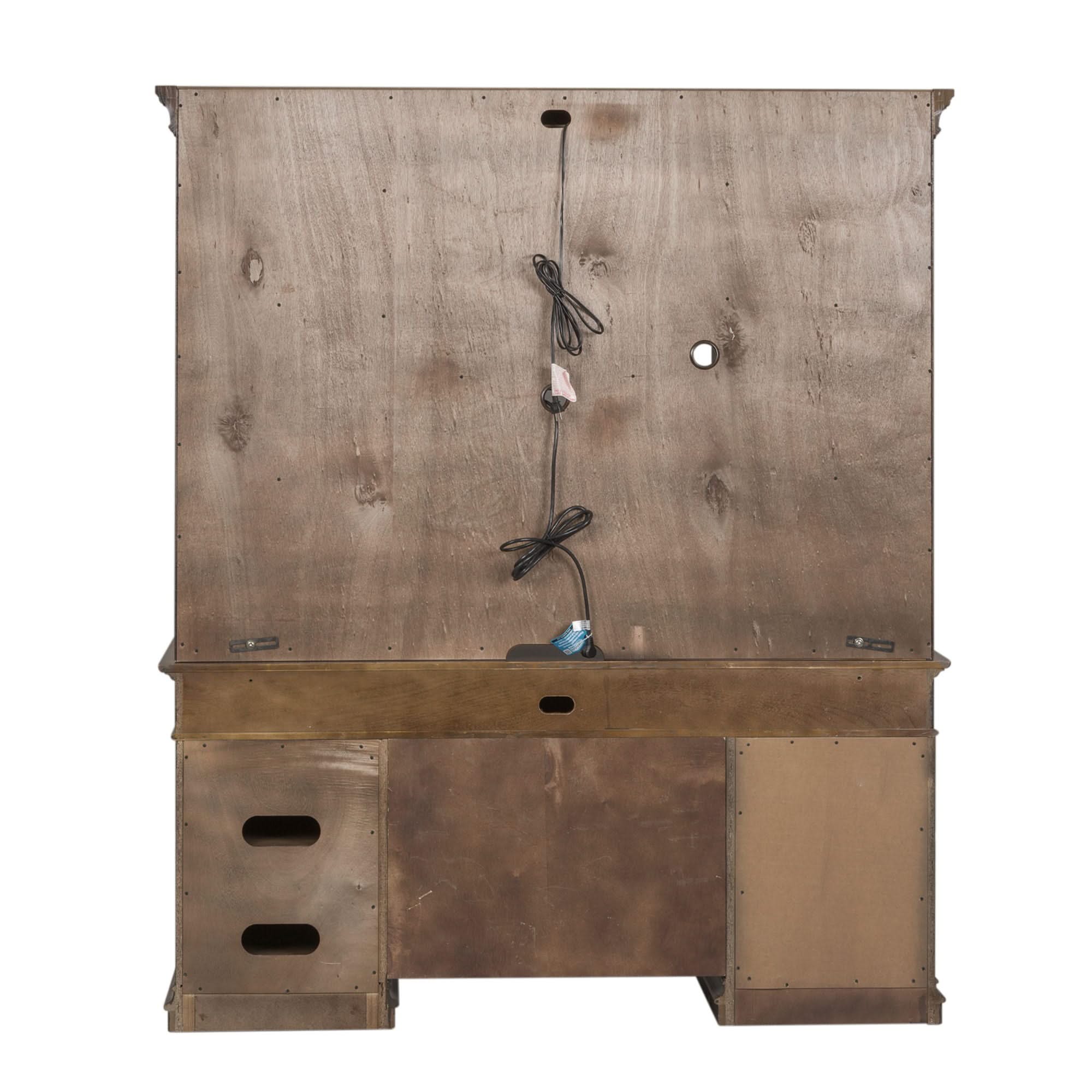 Amelia - 5 Piece Home Office Jr Executive Set - Antique Toffee - Image 4