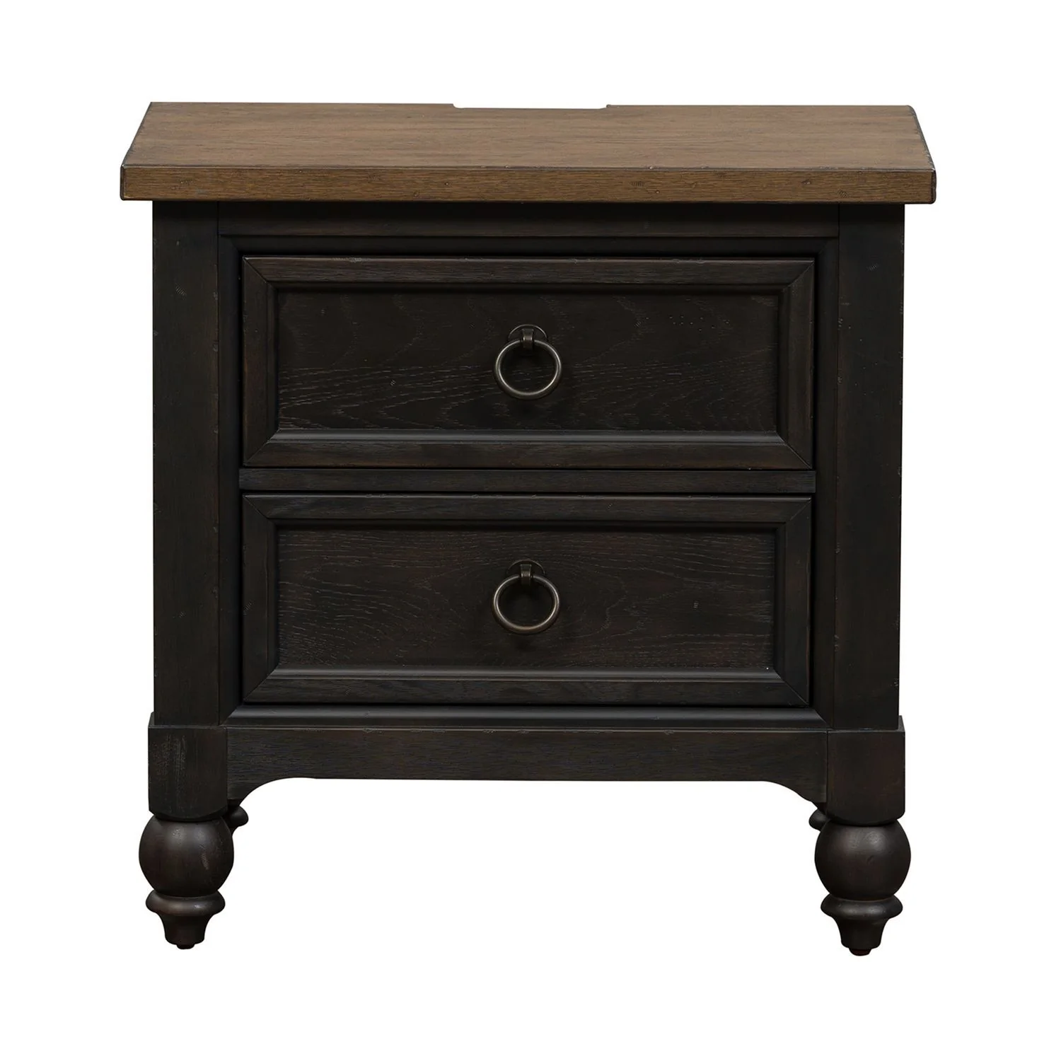 Americana Farmhouse - 2 Drawer Night Stand With Charging Station - Image 5