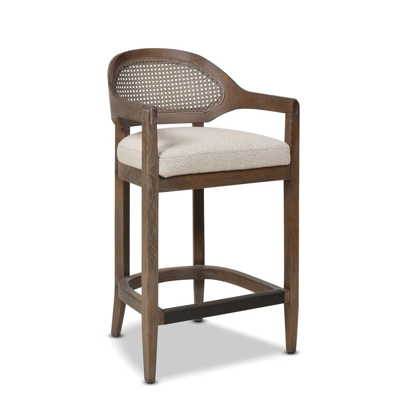 Americana - Mid-Century Modern Cane Back Counter Stool - Image 8