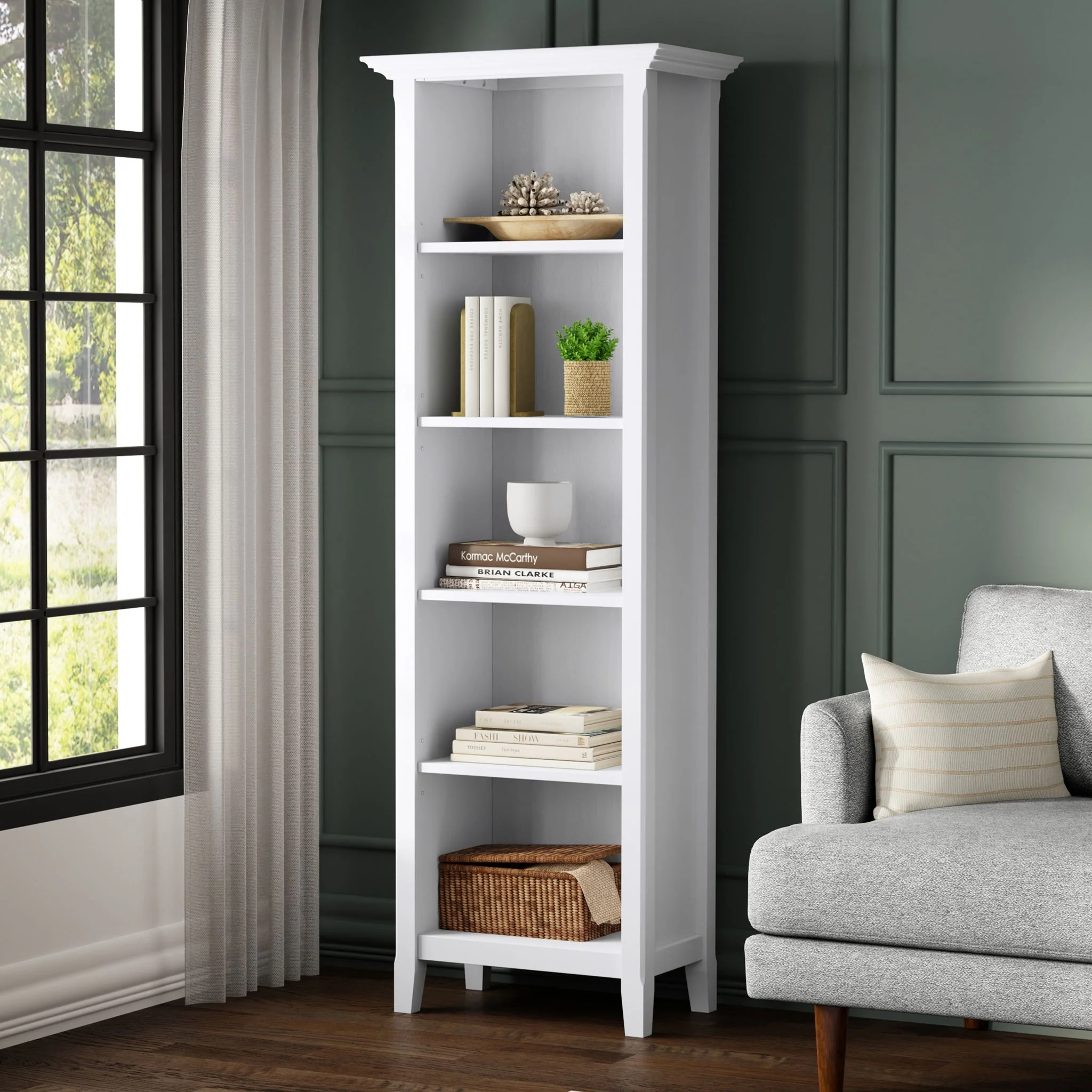 Amherst - 5 Shelf Bookcase, Handcrafted - Image 43